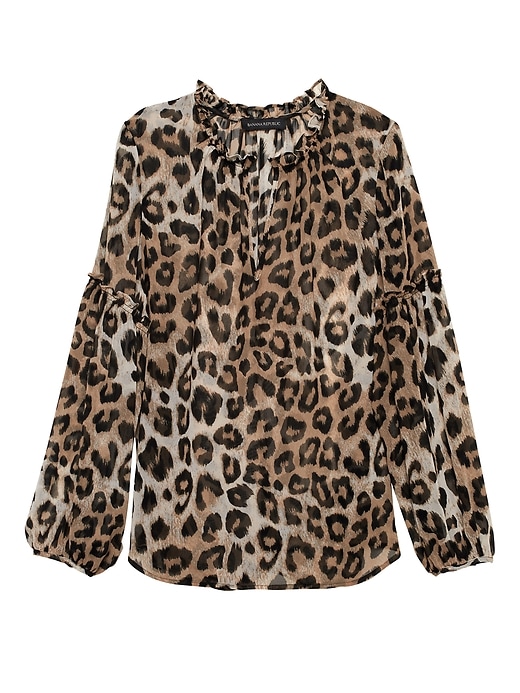 sheer cheetah top