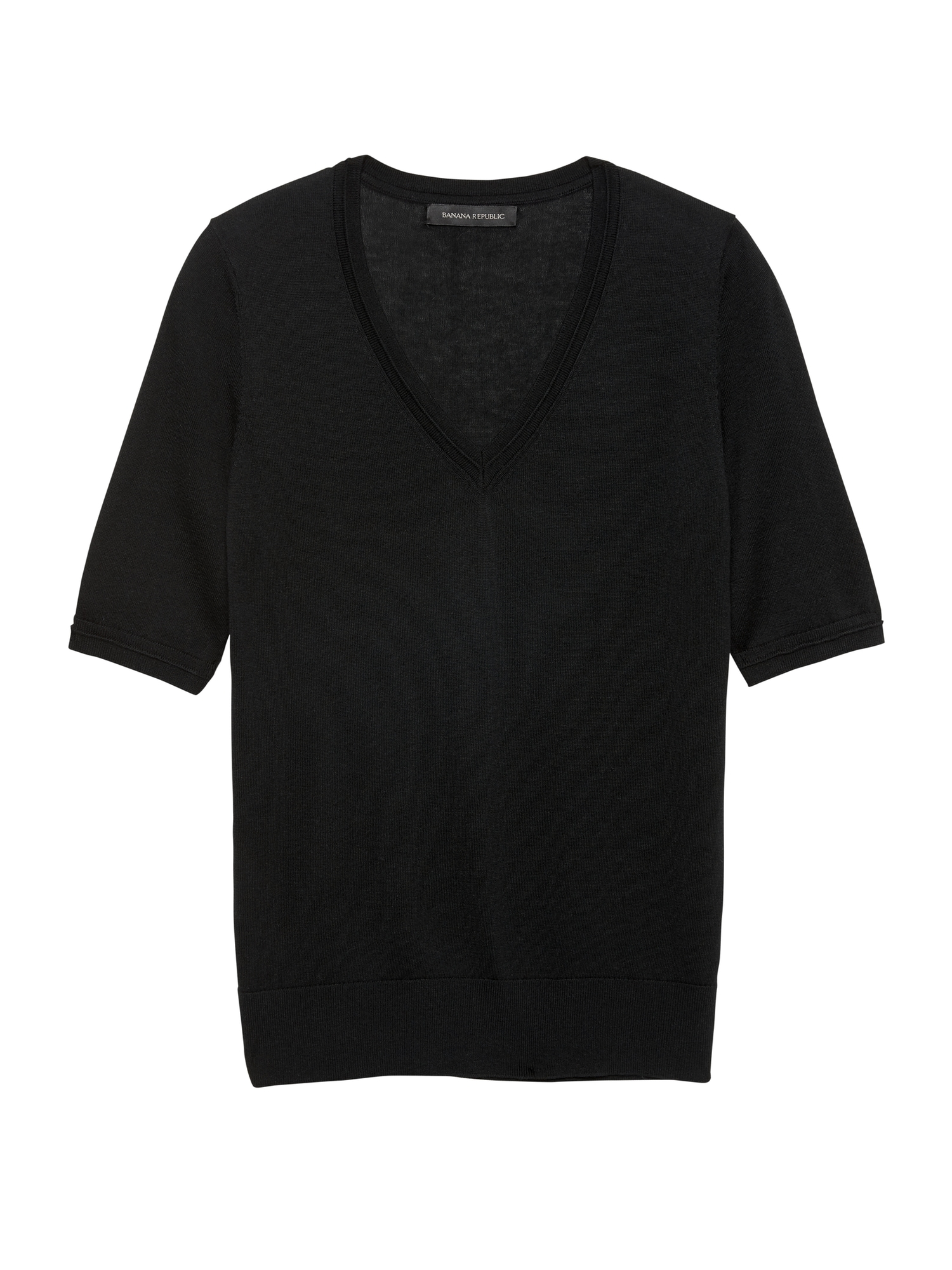 Silk Cotton V-Neck Sweater