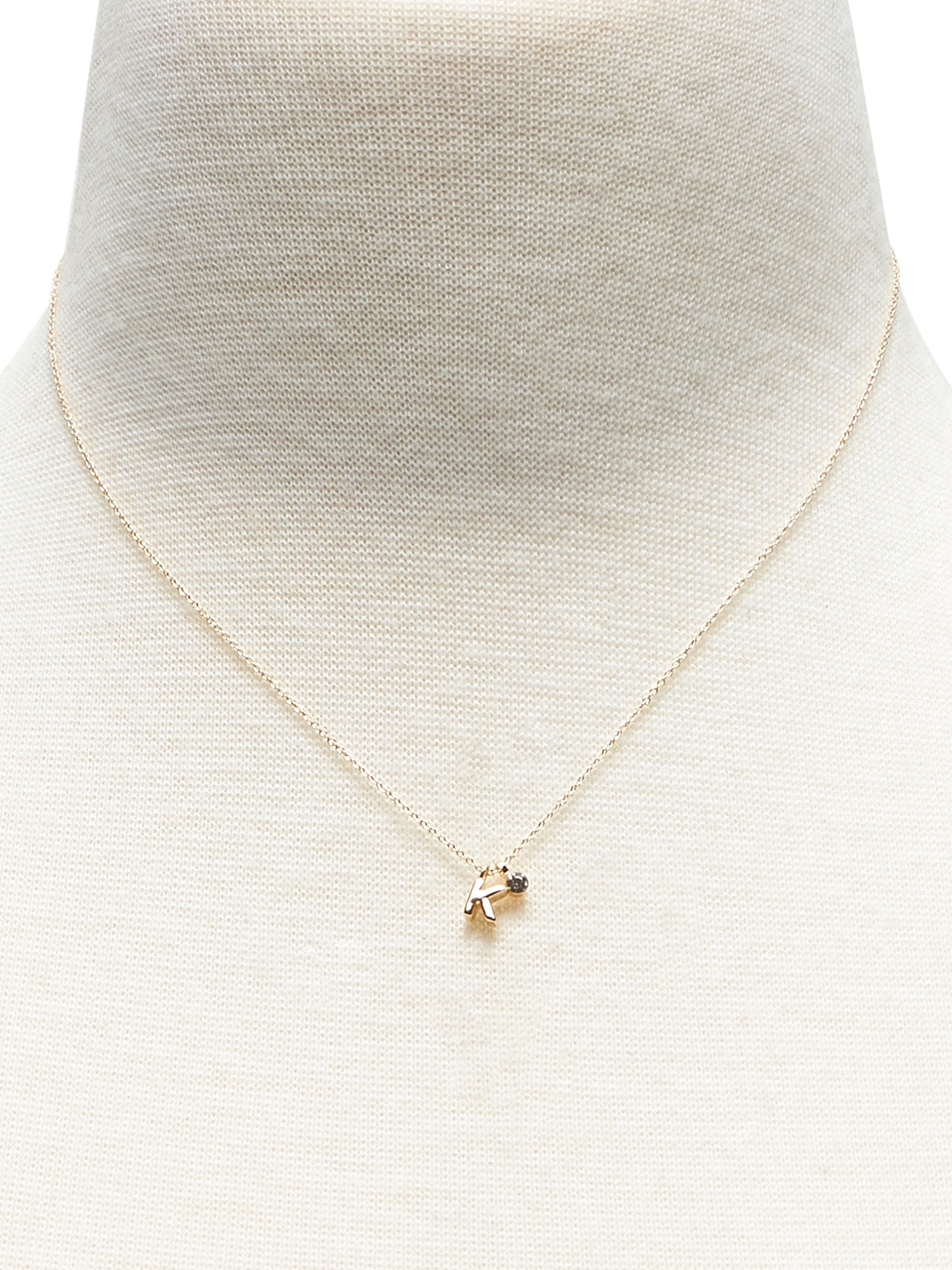 Mini K Pendant Necklace