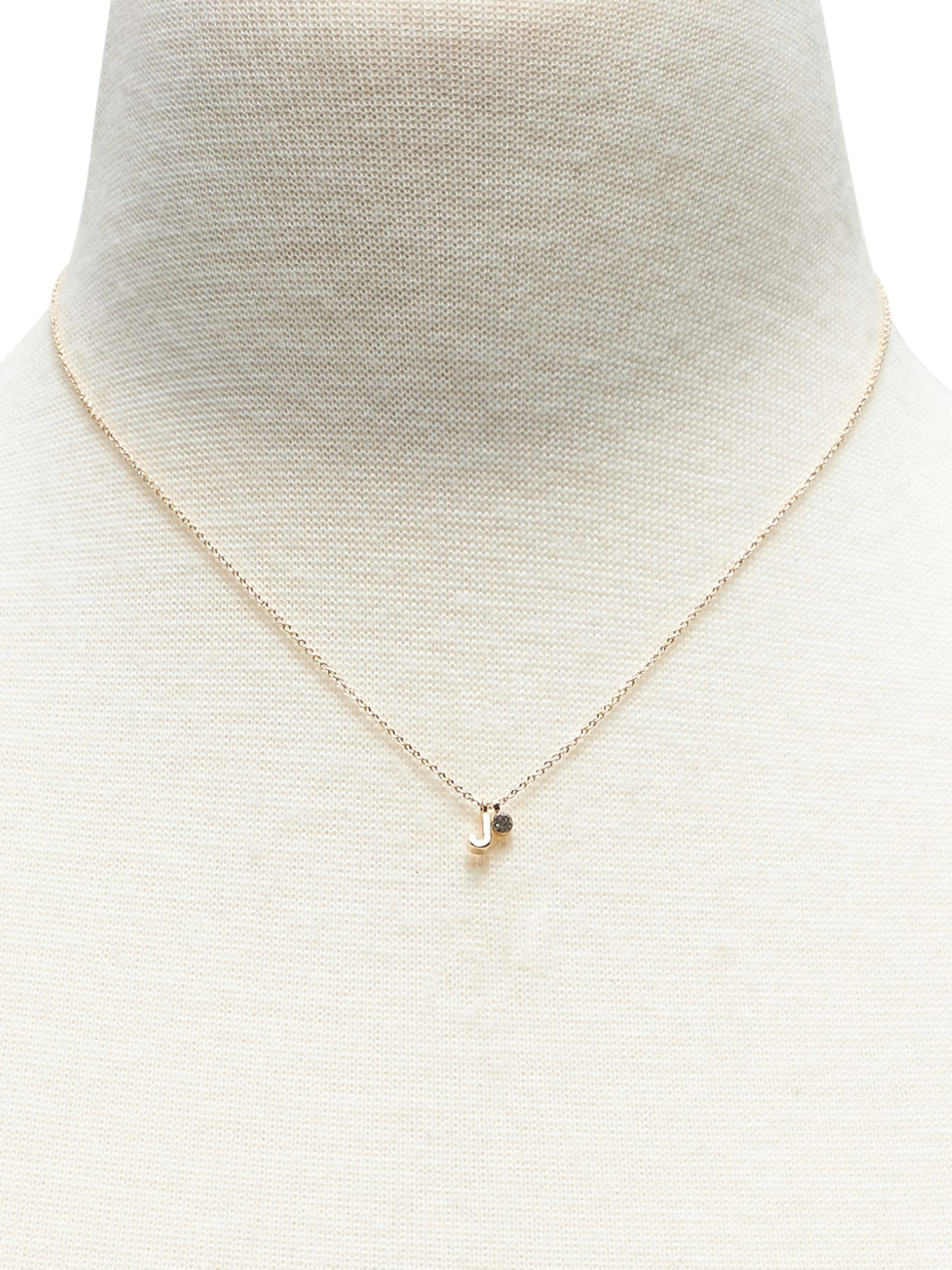 Mini J Pendant Necklace