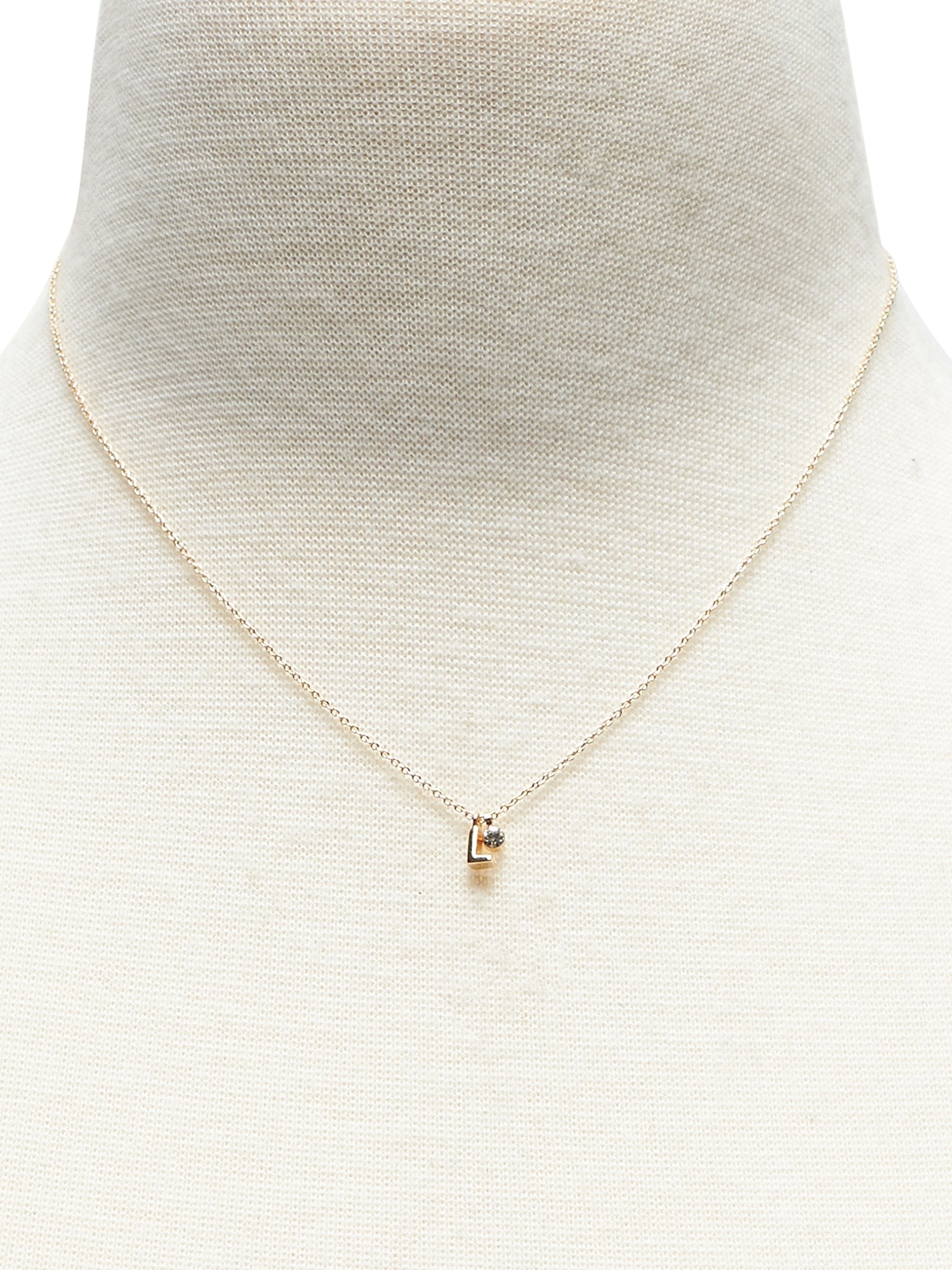 Mini L Pendant Necklace