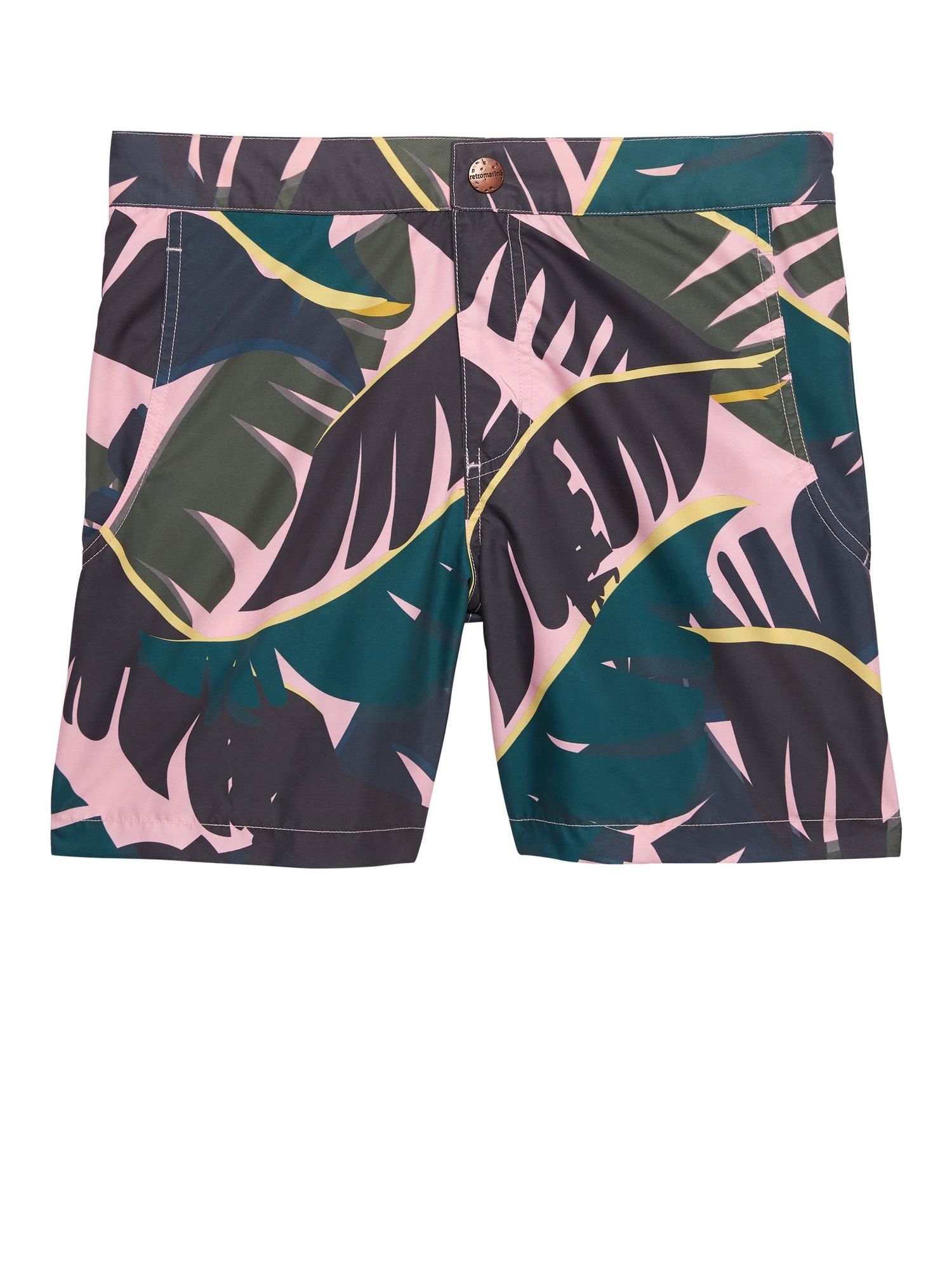 Retromarine &#124 Palm Tropical Camo Swim Short