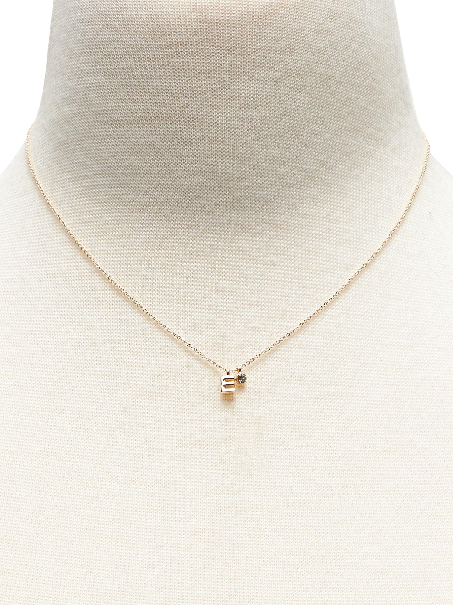 Mini E Pendant Necklace