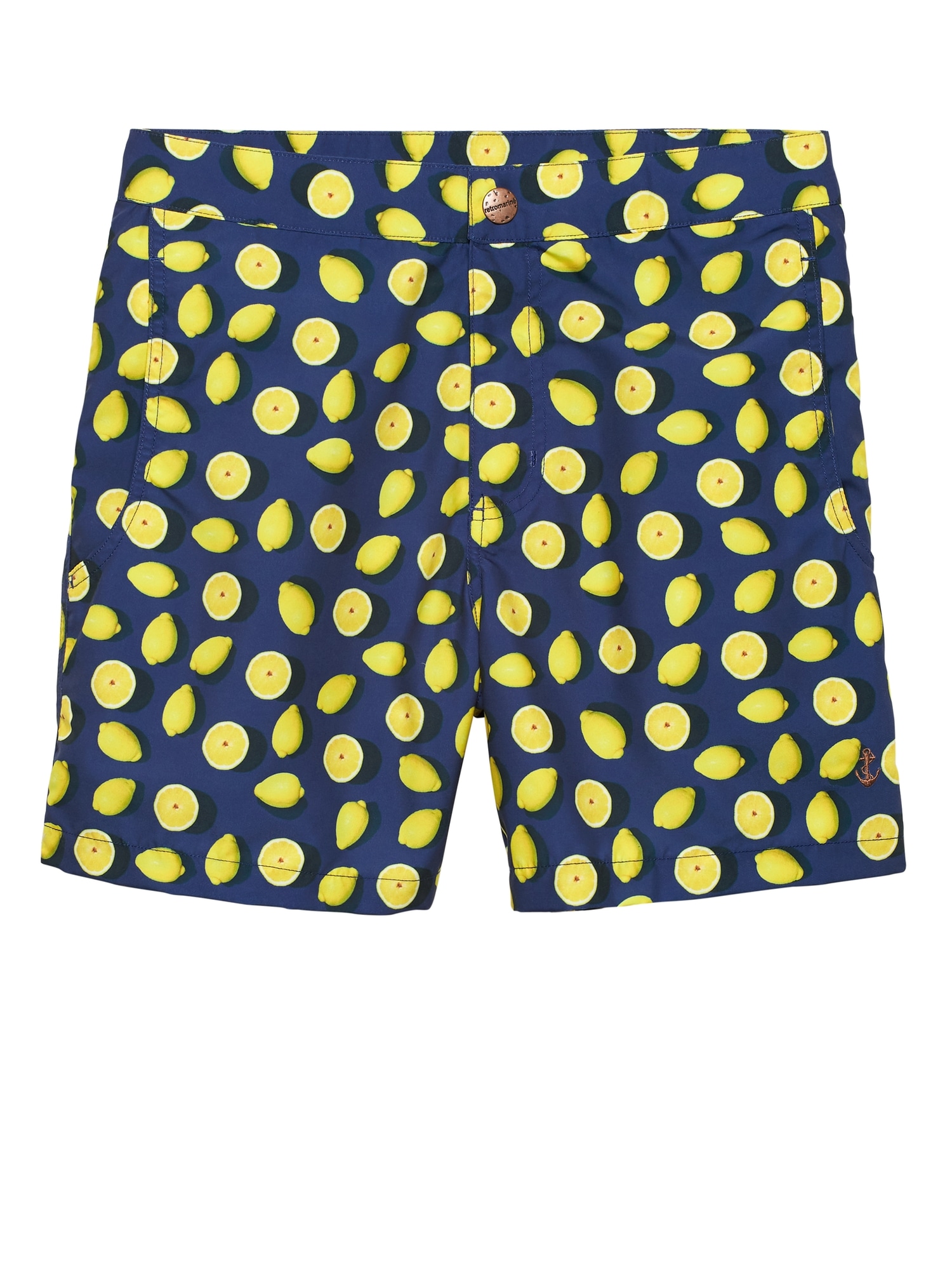 Retromarine &#124 Lemon Print Swim Short