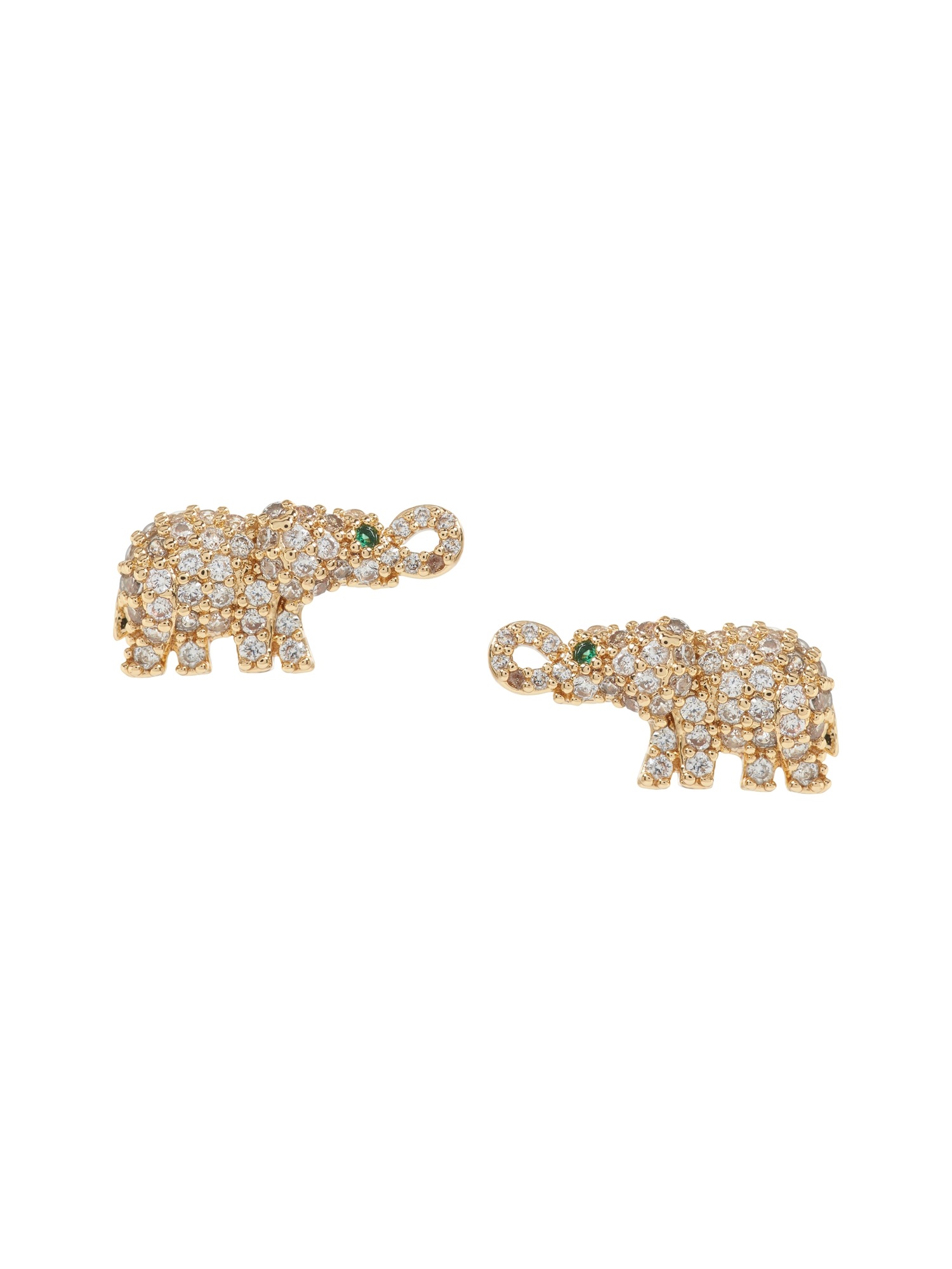Pavé Elephant Stud Earrings