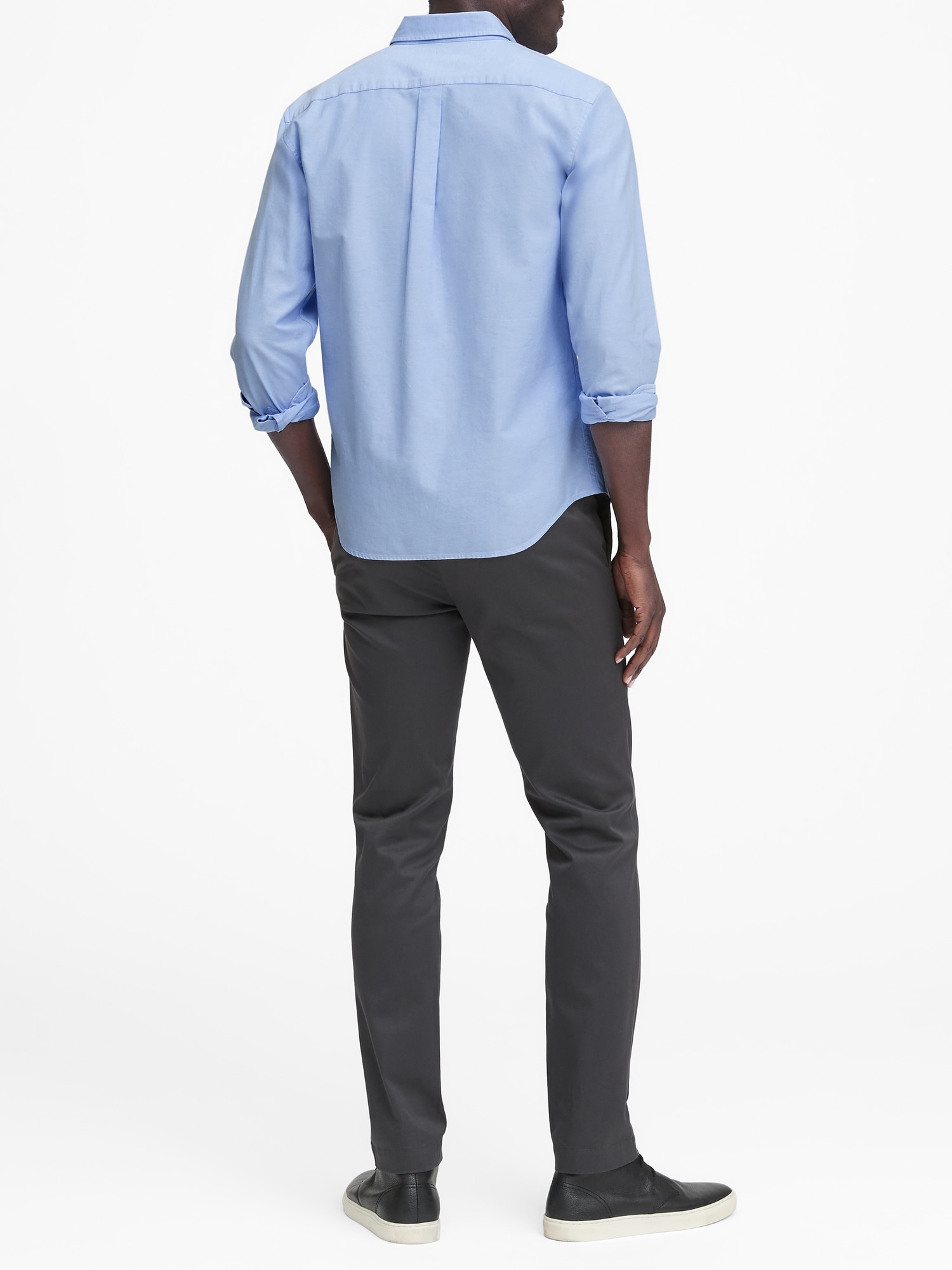 banana republic men's untucked shirts