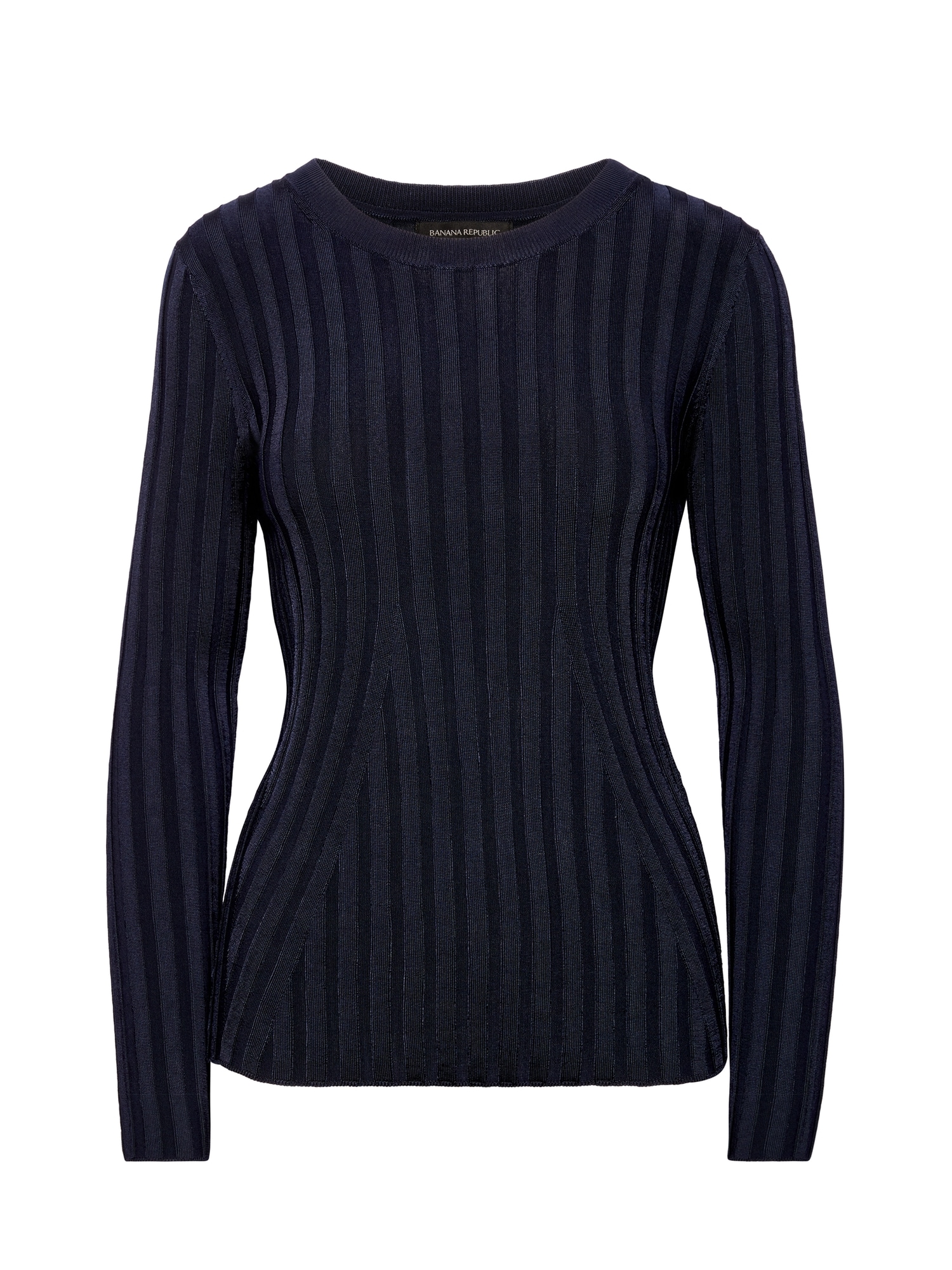 Fitted Crew-Neck Sweater | Banana Republic