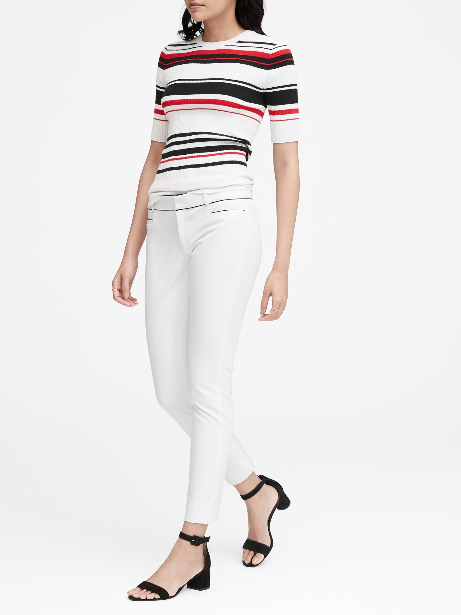 Sloan Skinny-Fit Pant with Piping
