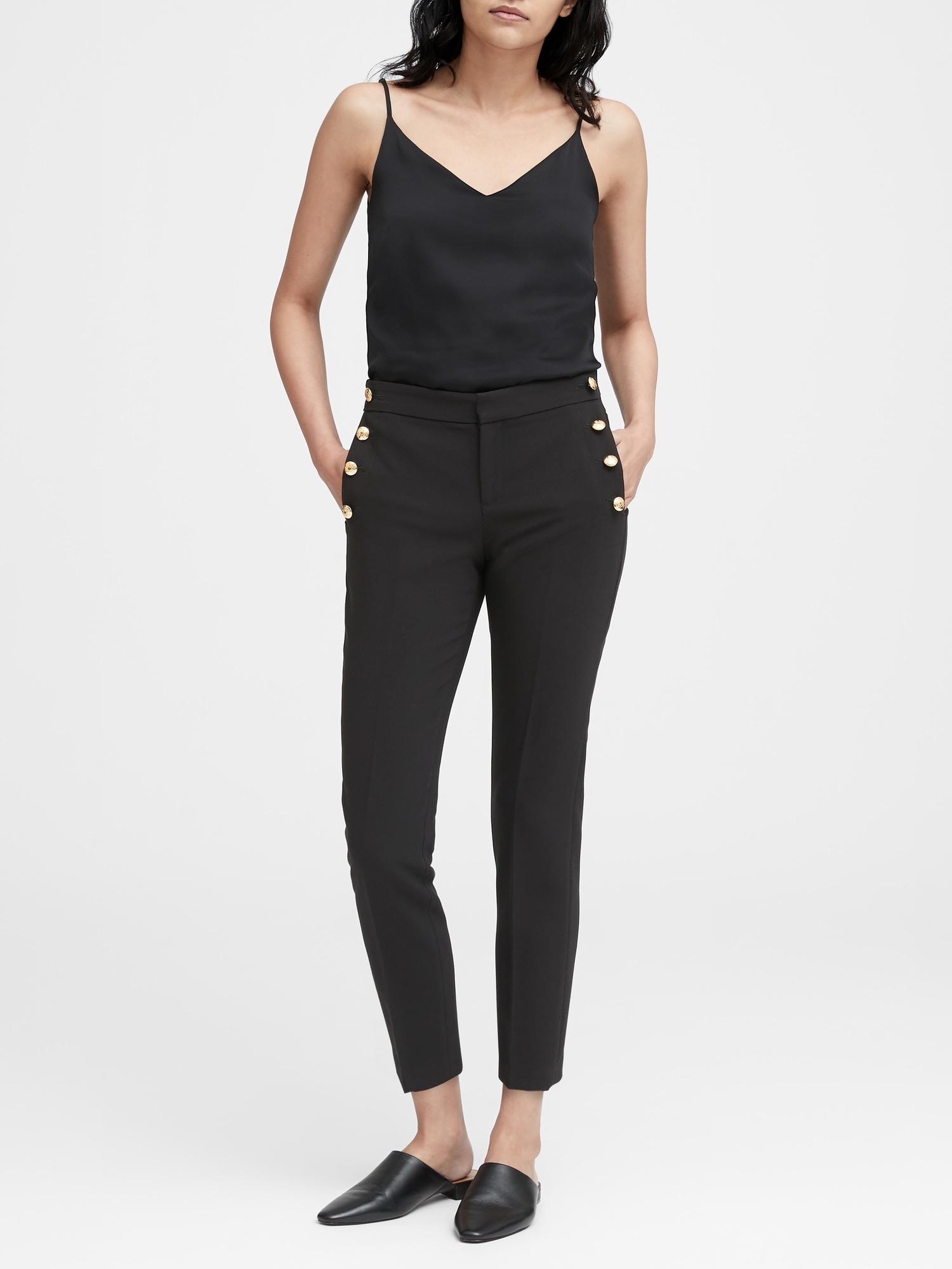 Avery Straight-Fit Sailor Ankle Pant