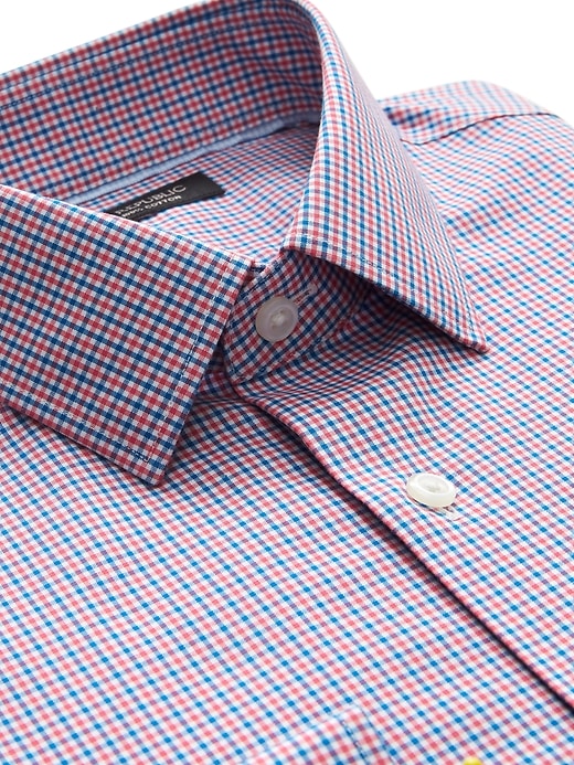 grant slim-fit non-iron dress shirt Men's Slim Fit Black Non-Iron Dress Shirt Size N5 main image 1