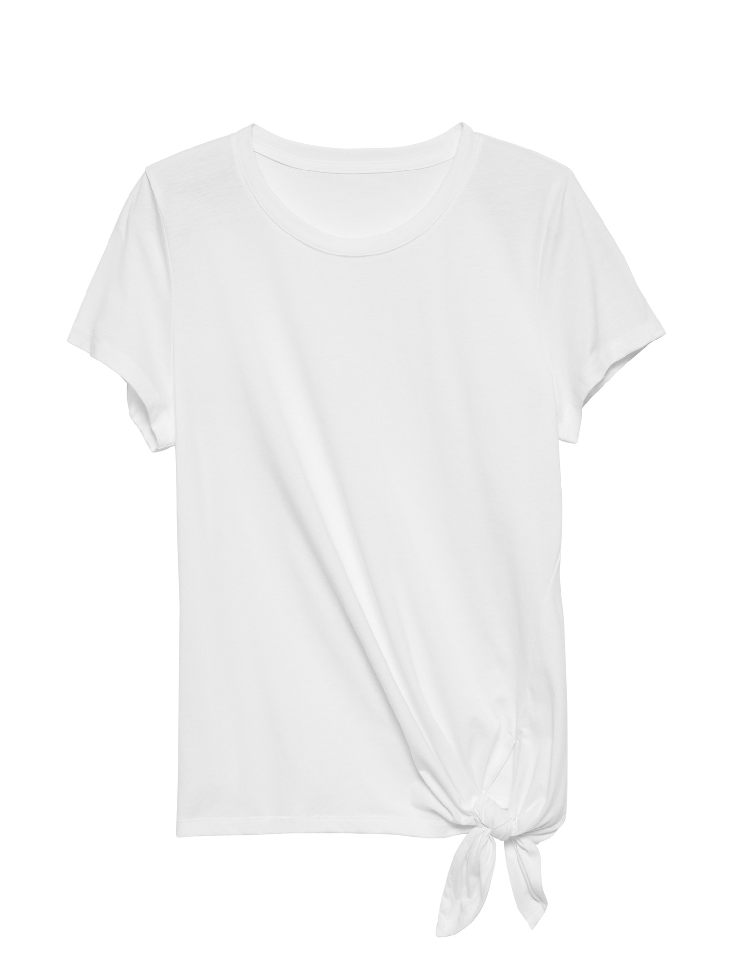 SUPIMA® Cotton Tie-Hem T-Shirt