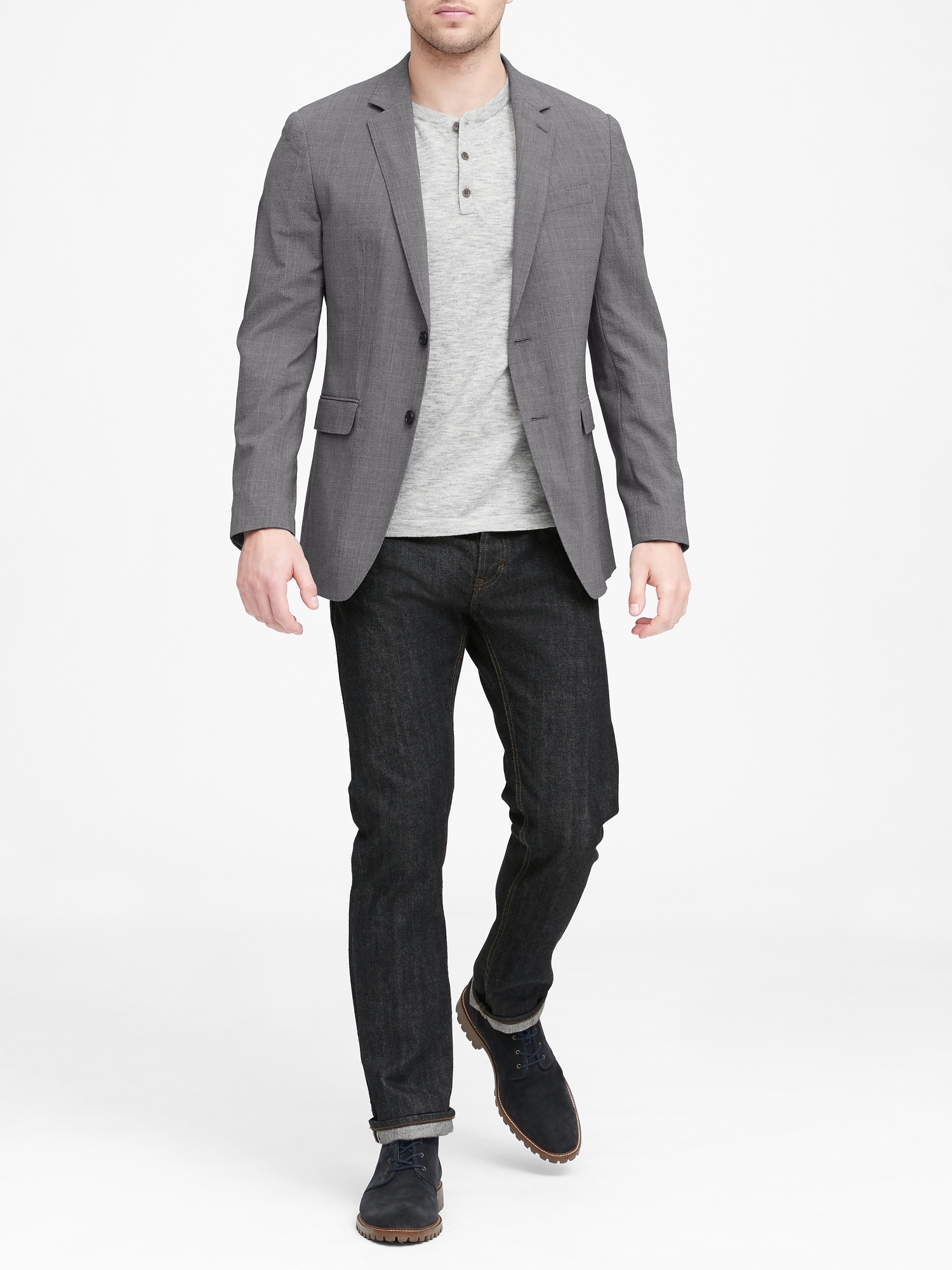 本日限定価格HOBEREAU SEERSUCKER 52 Seersucker Shirt | Banana Republic