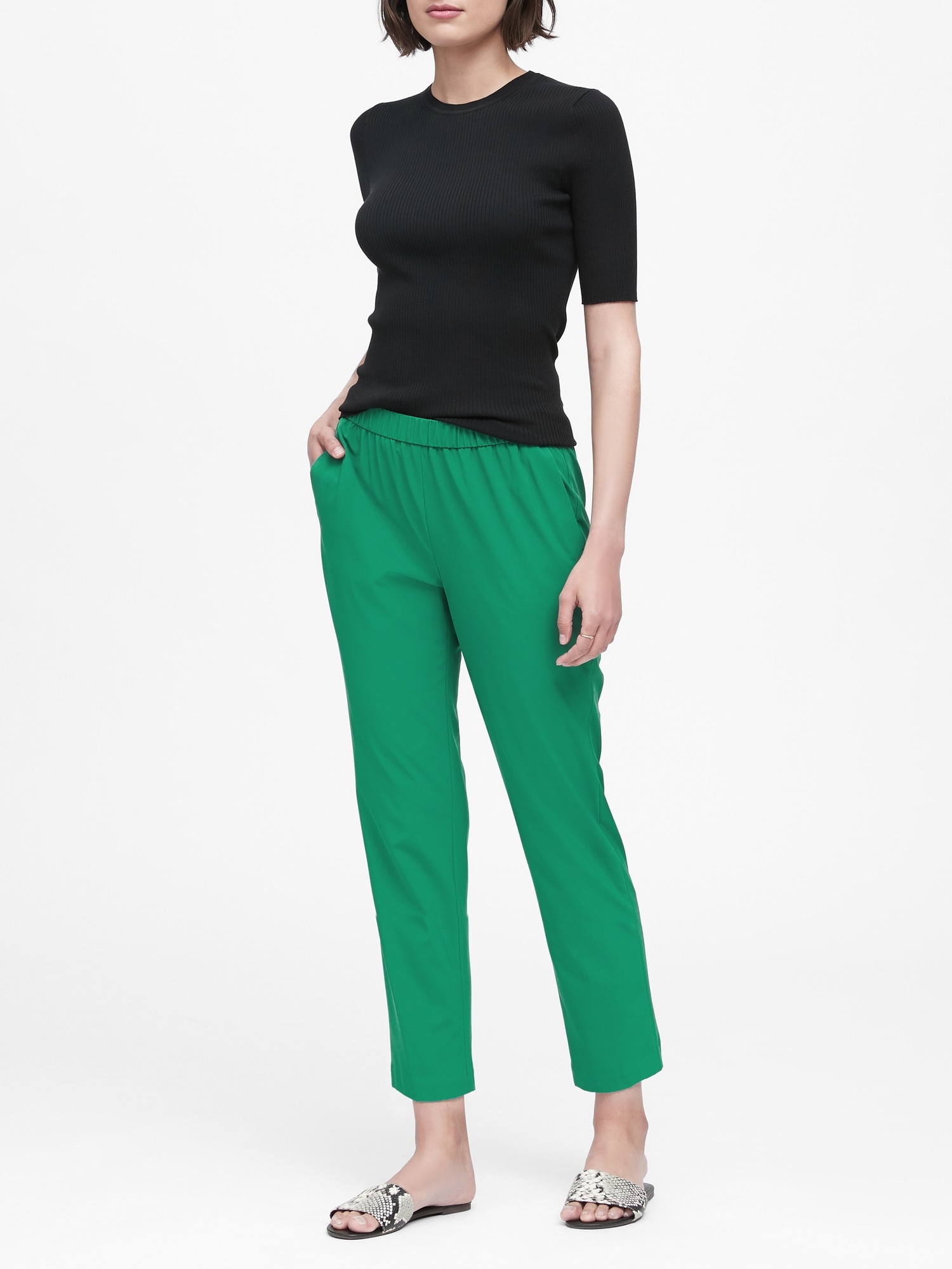 Hayden Tapered-Fit Performance Stretch Ankle Pant