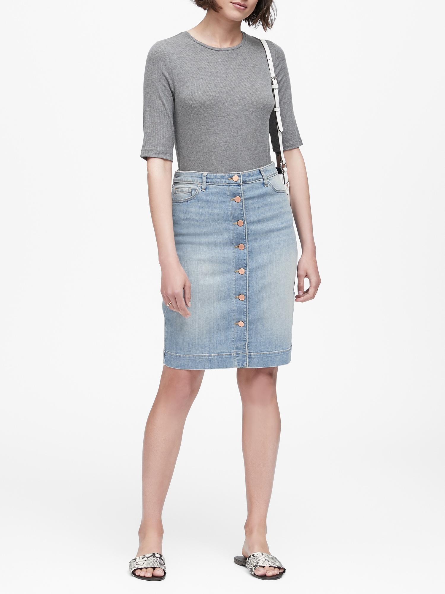 Jean skirt outlet banana republic