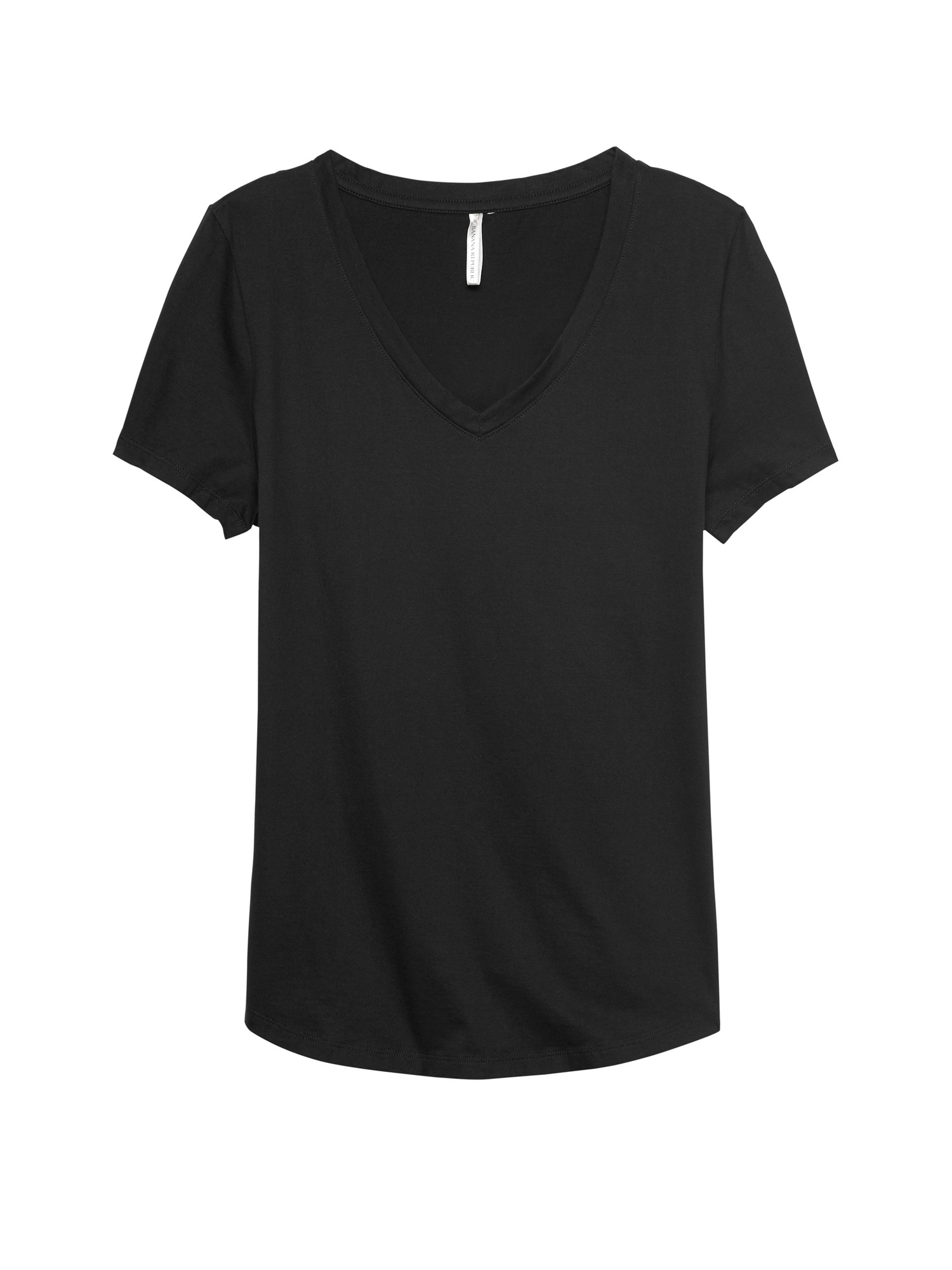 Petite SUPIMA® Cotton V-Neck T-Shirt