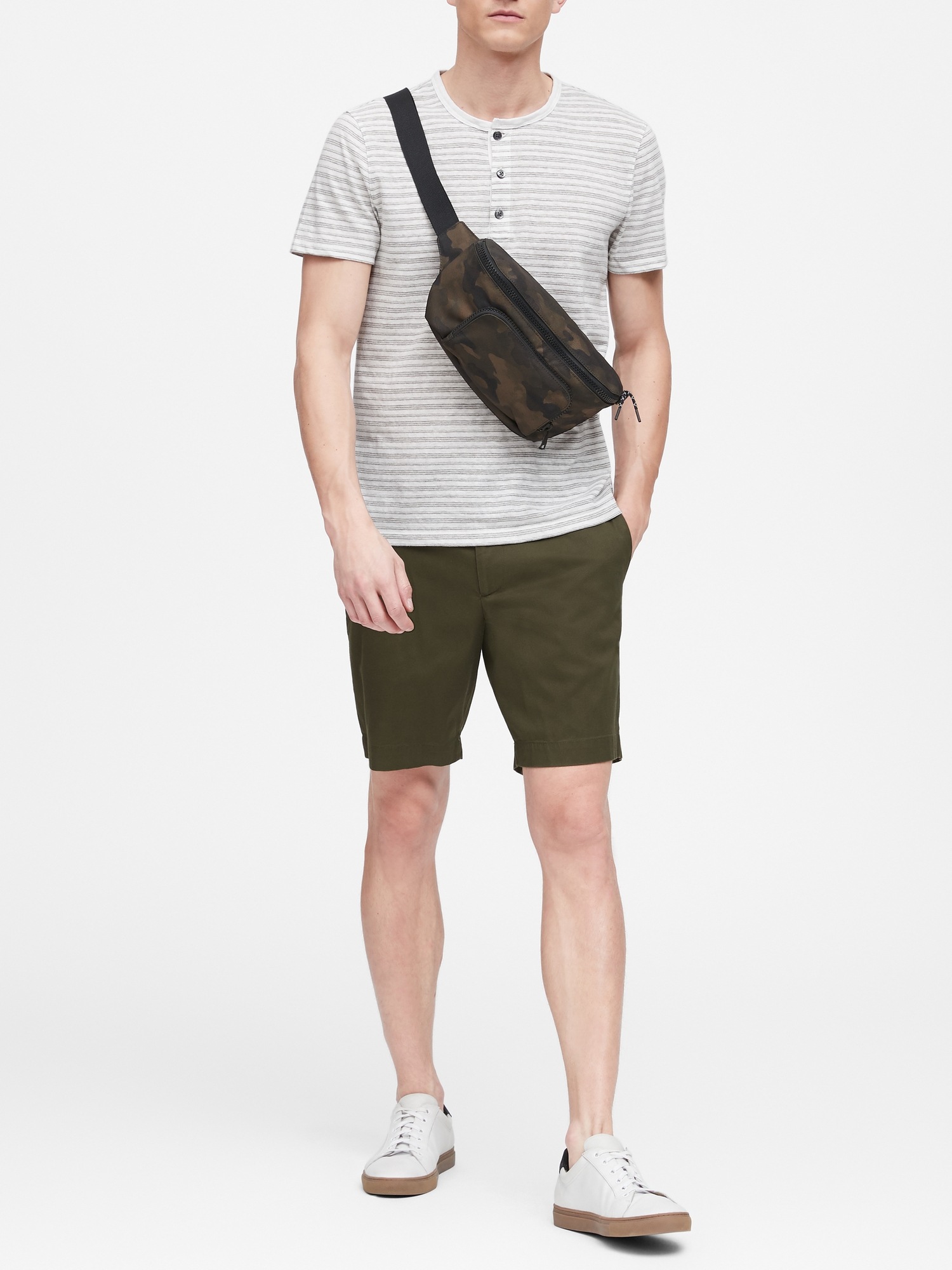 LinenCotton Henley TShirt Banana Republic