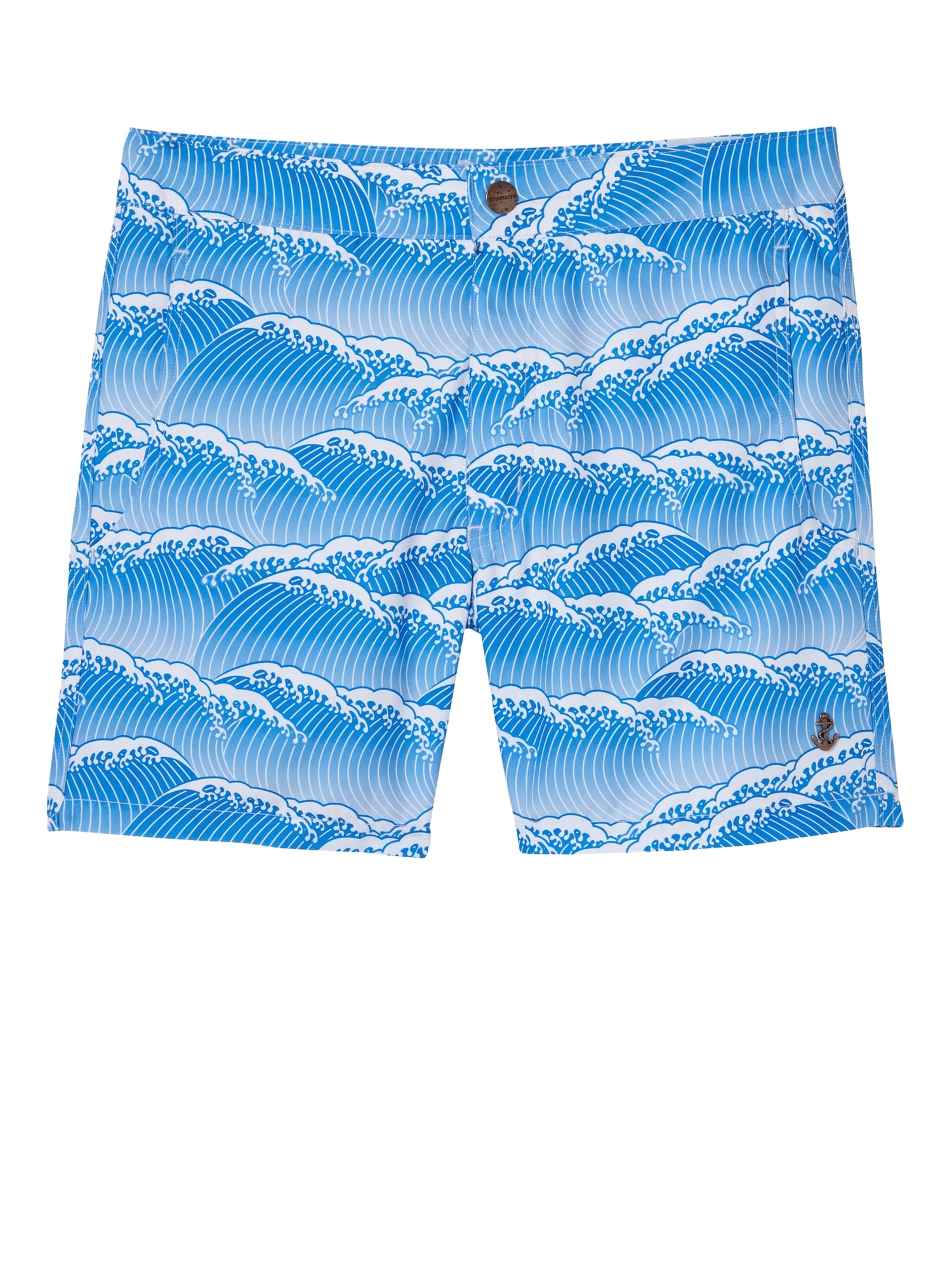 retromarine &#124 Yoshino Japanese Waves Printed Swim Short