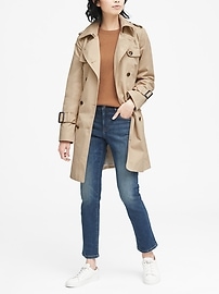 petite trench coat banana republic