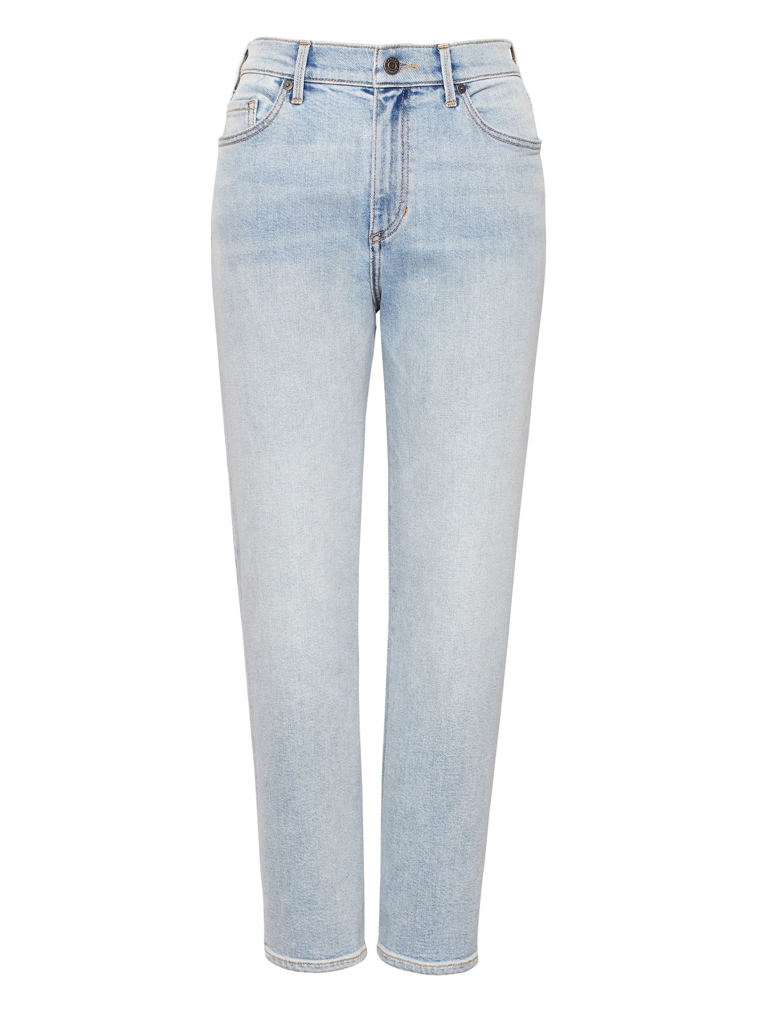 High-Rise Straight-Fit Ankle Jean