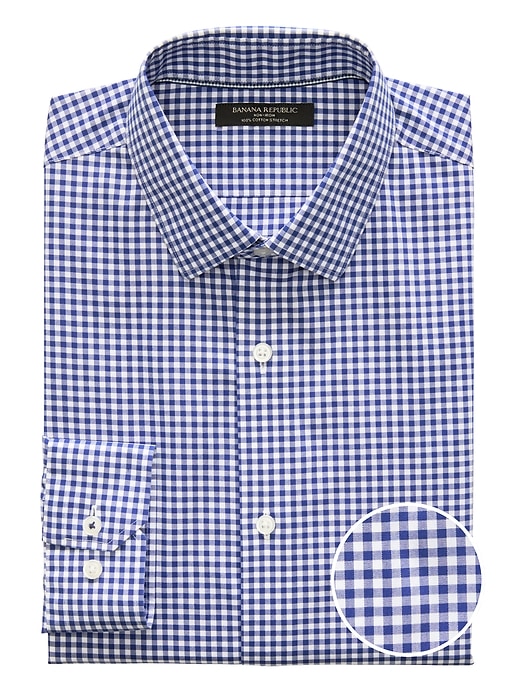 banana republic standard fit non iron dress shirt Standard-Fit Wrinkle-Resistant Dress Shirt