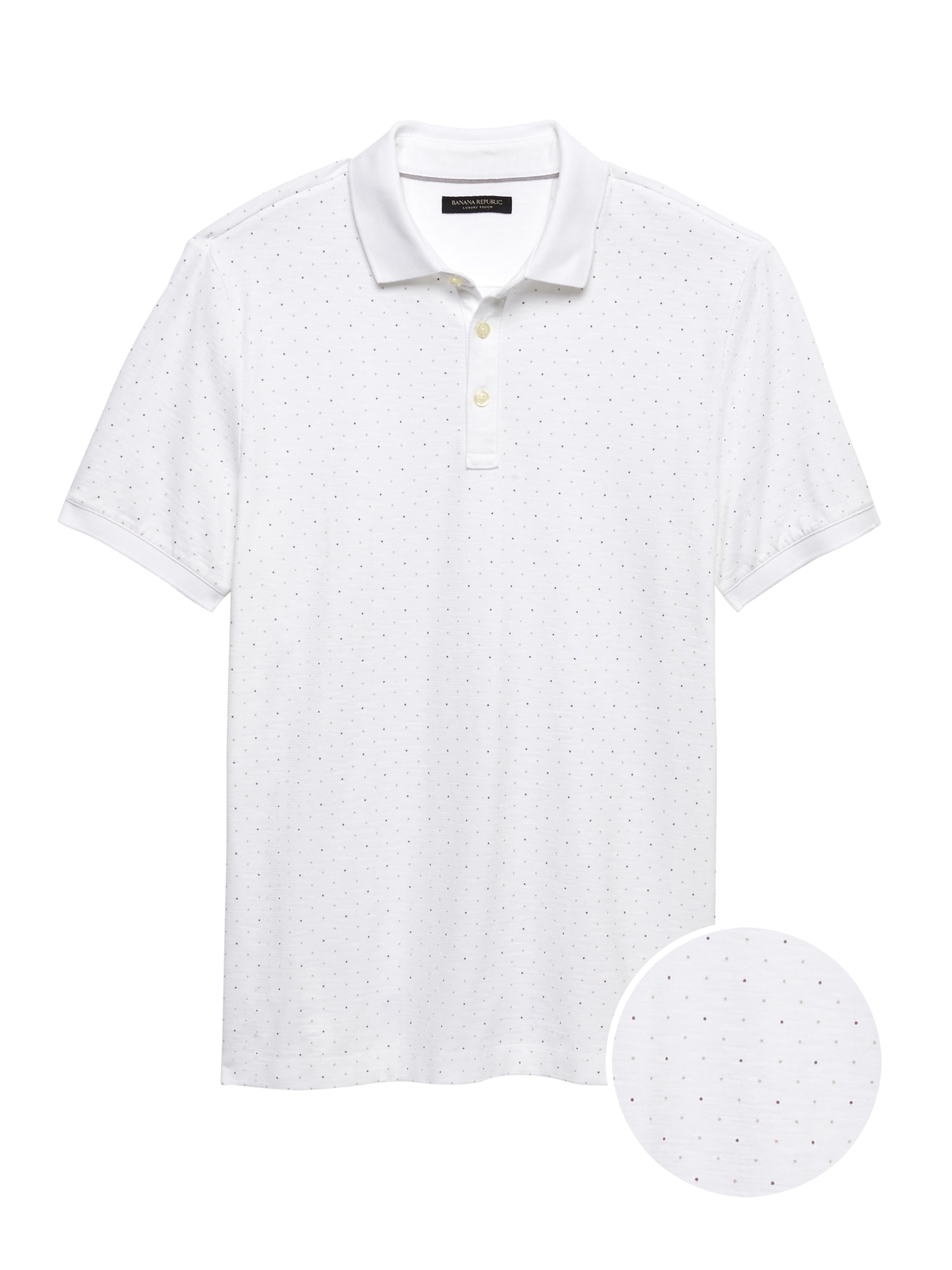 Luxury-Touch Dot Polo