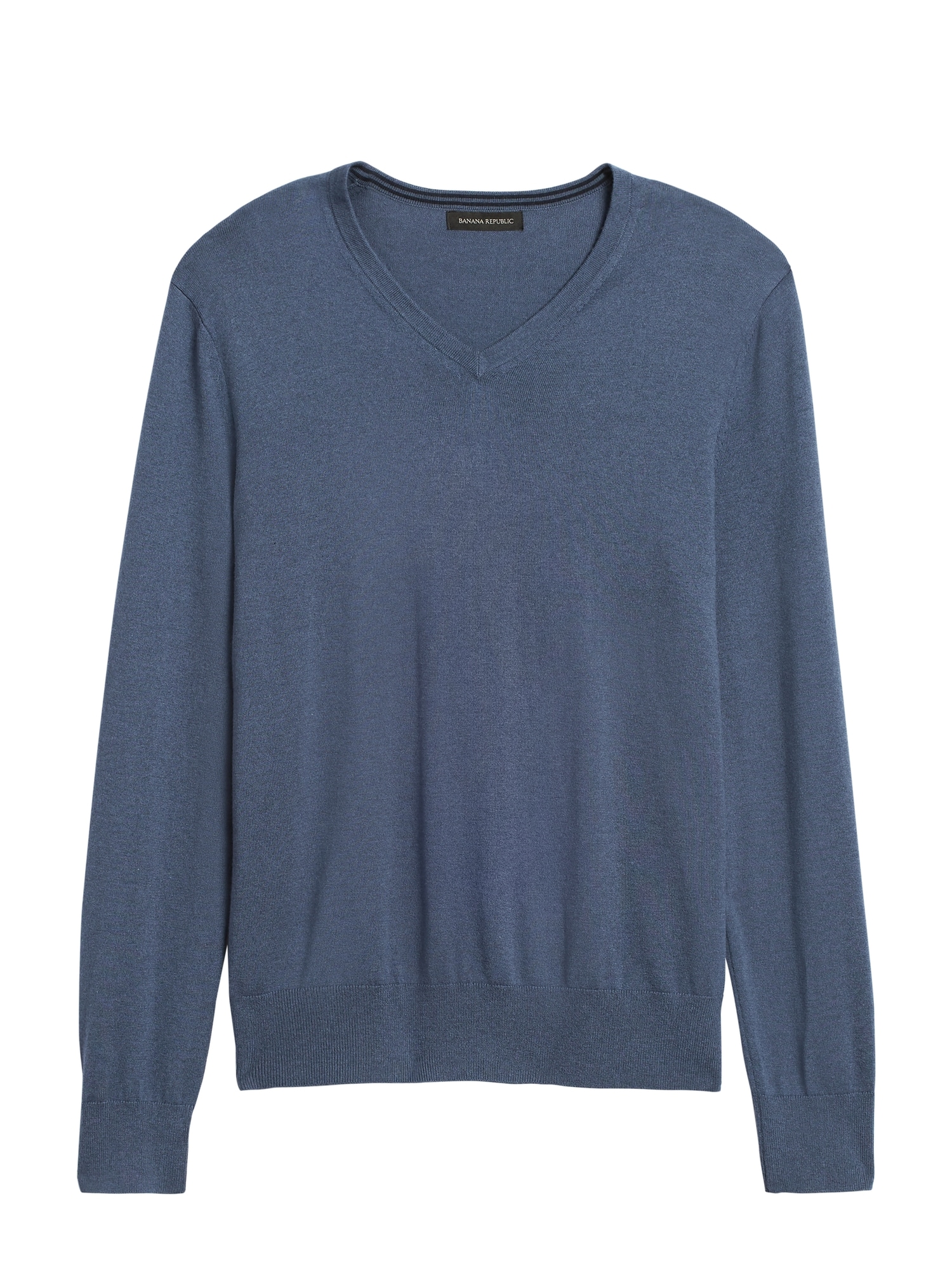 Silk Cotton Cashmere V-Neck Sweater | Banana Republic