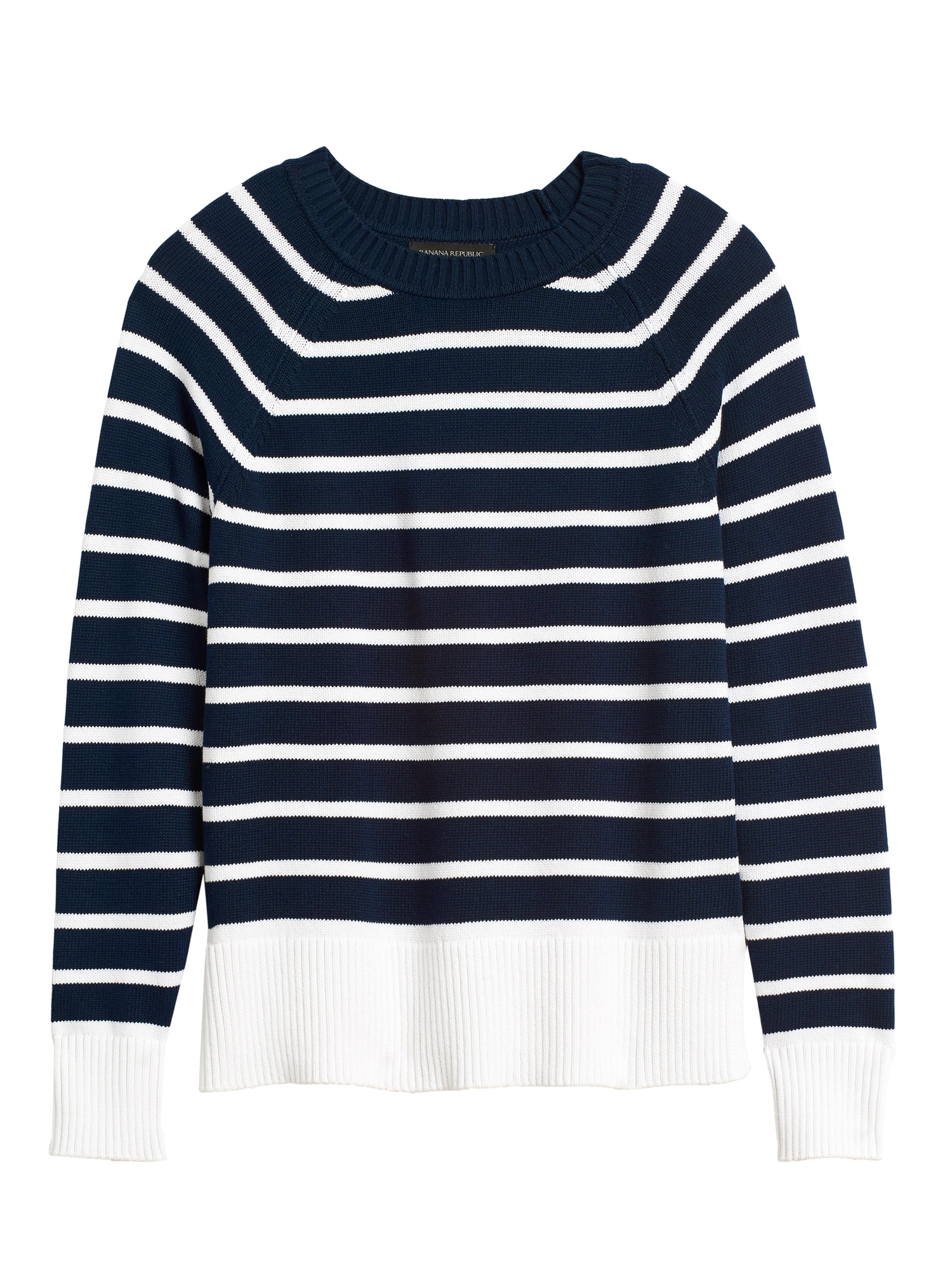 Cotton-Blend Raglan Sweater