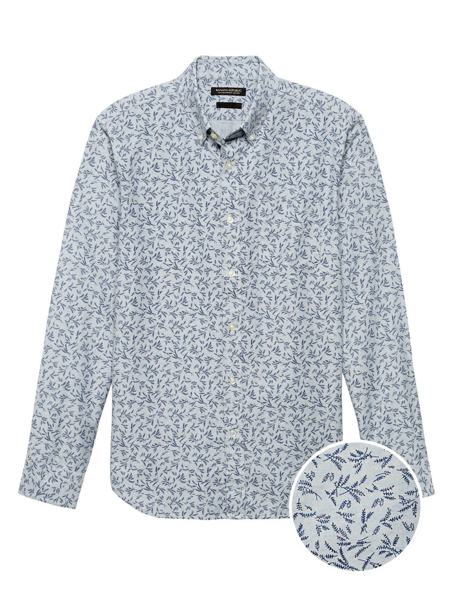 Slim-Fit Cotton Oxford Shirt