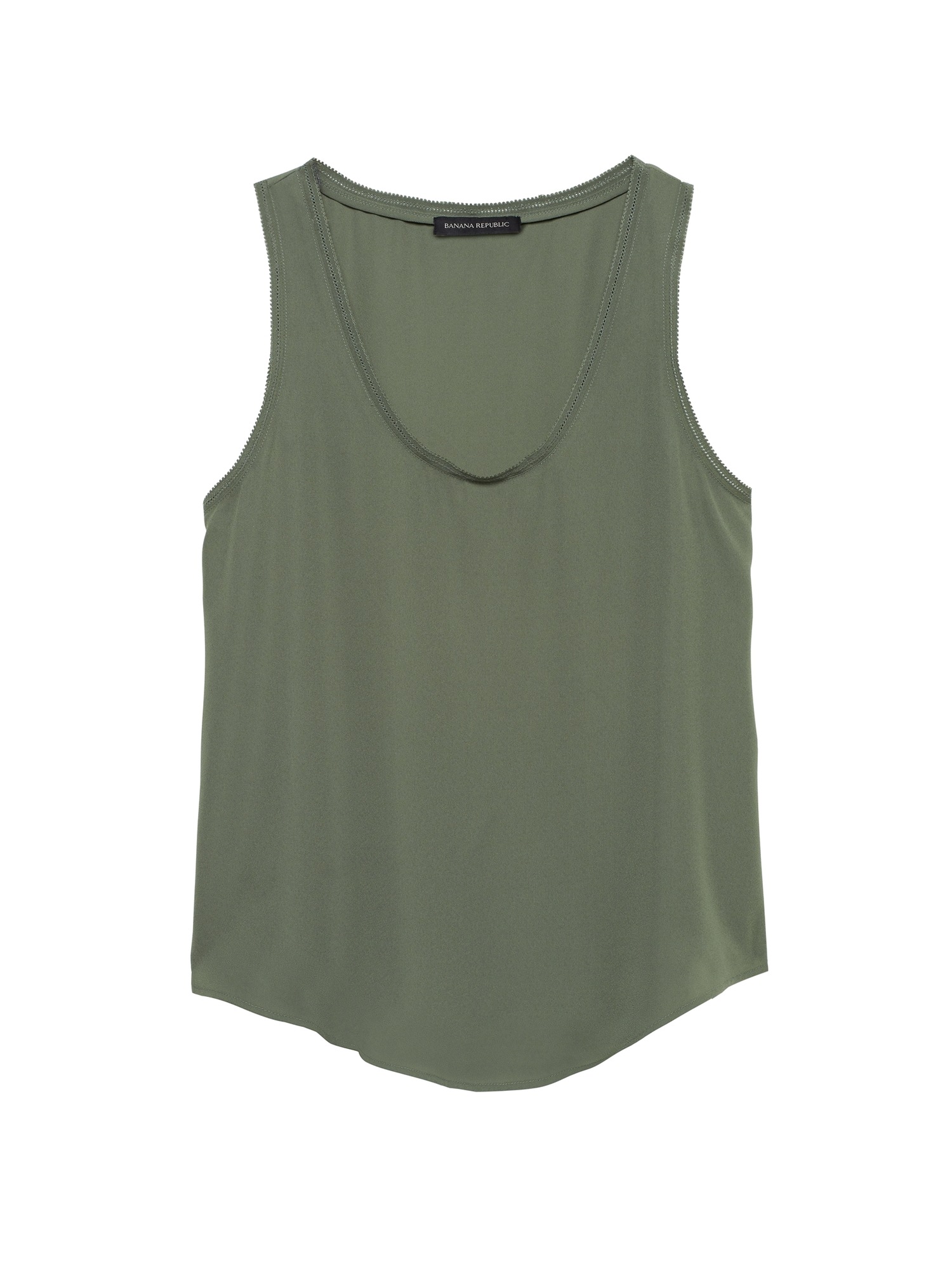 Picot-Trim Tank Top | Banana Republic