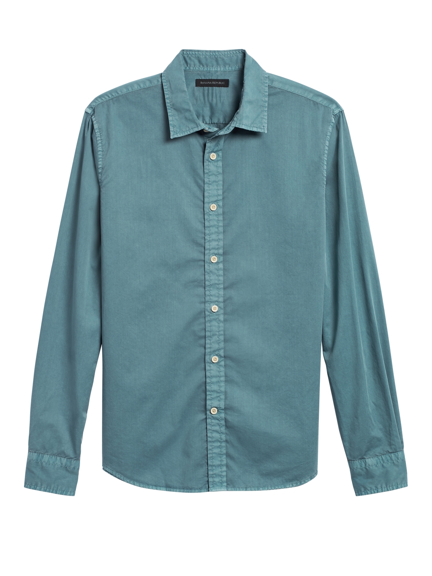 Untucked Standard-Fit Cotton Twill Shirt