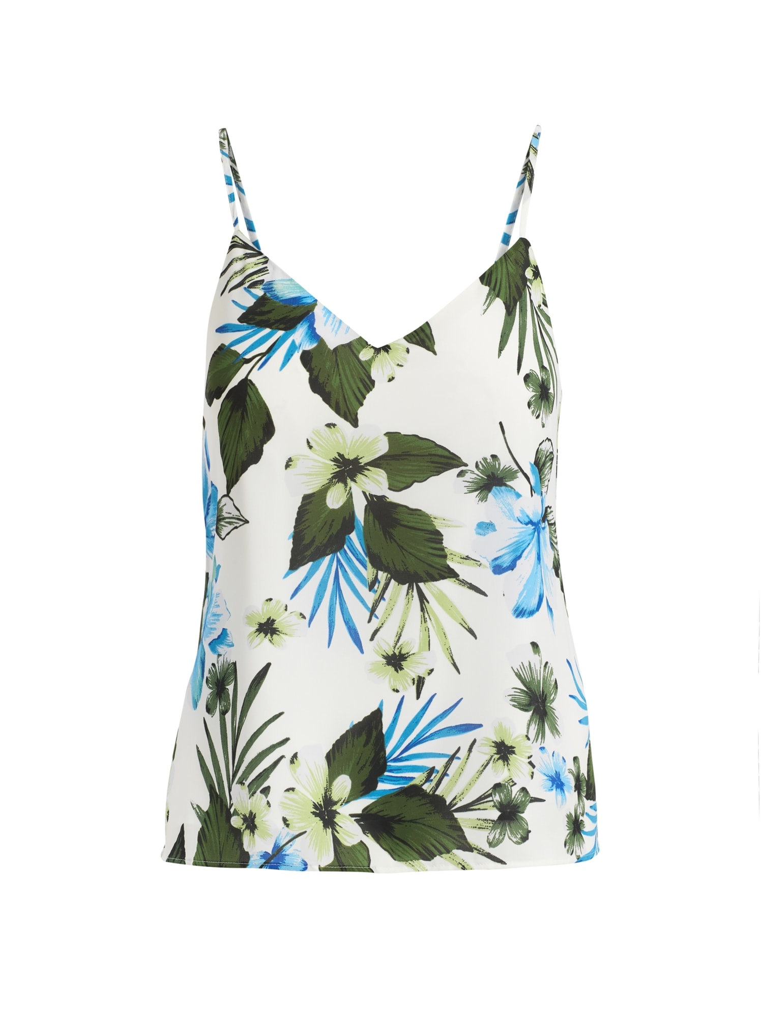 Petite Tropical Print Strappy Camisole