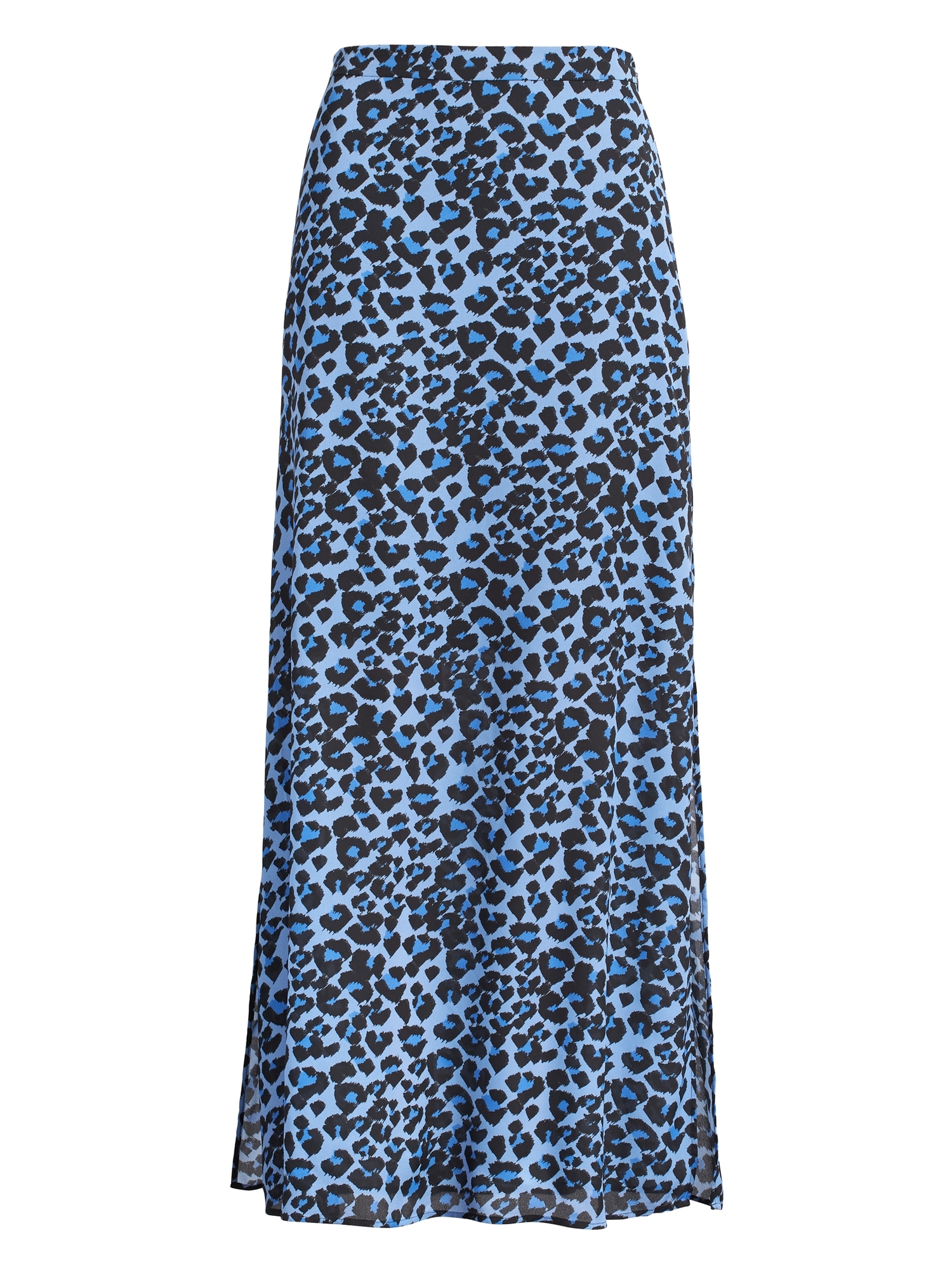 Leopard Maxi Skirt with Side Slits