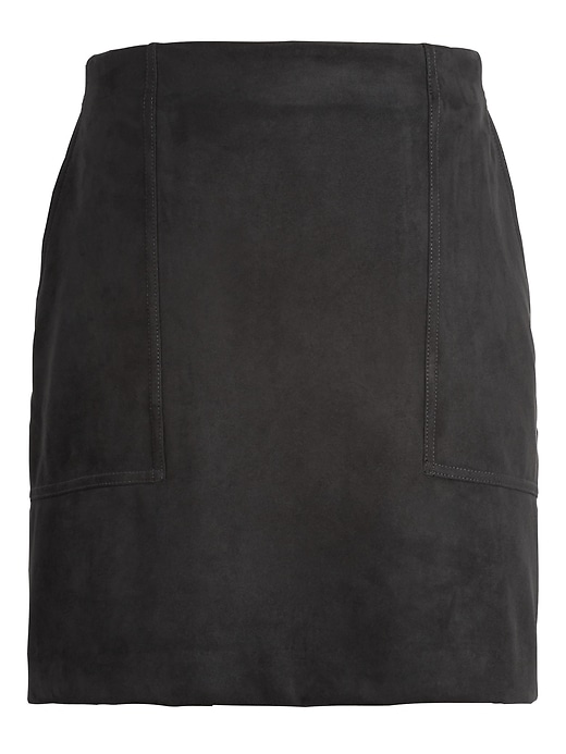 banana republic vegan suede skirt