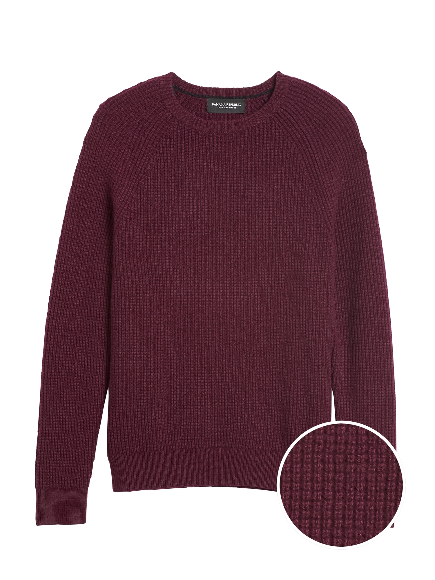 Cashmere Waffle-Knit Sweater