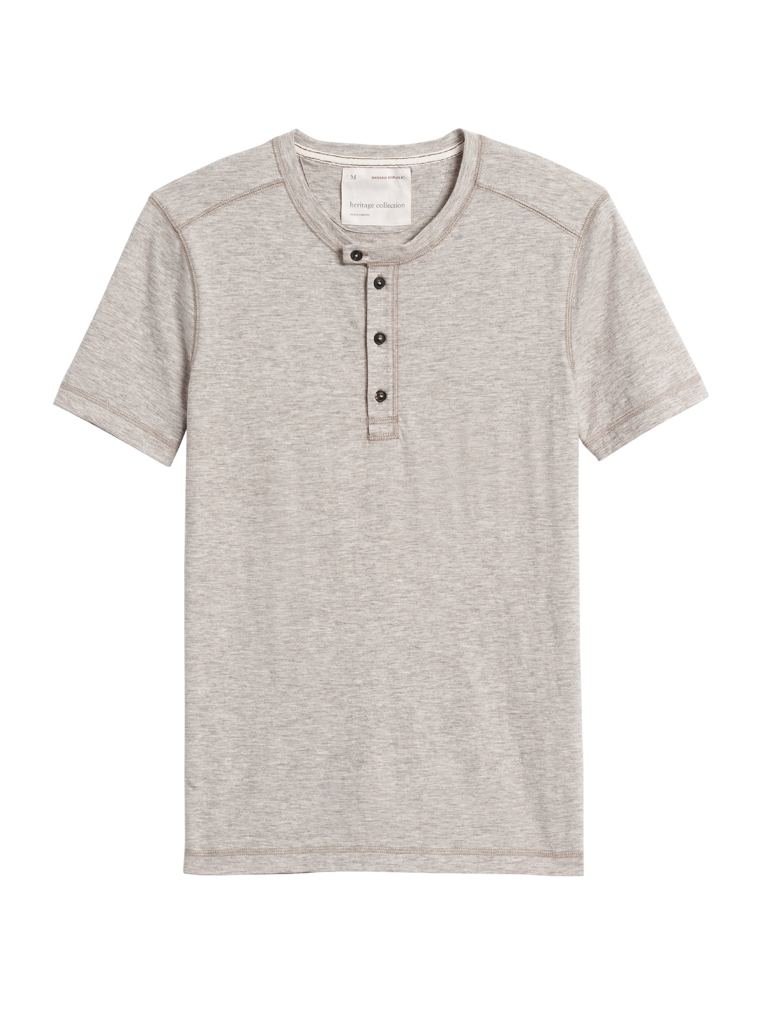 Heritage Cotton-Yak Wool Henley T-Shirt