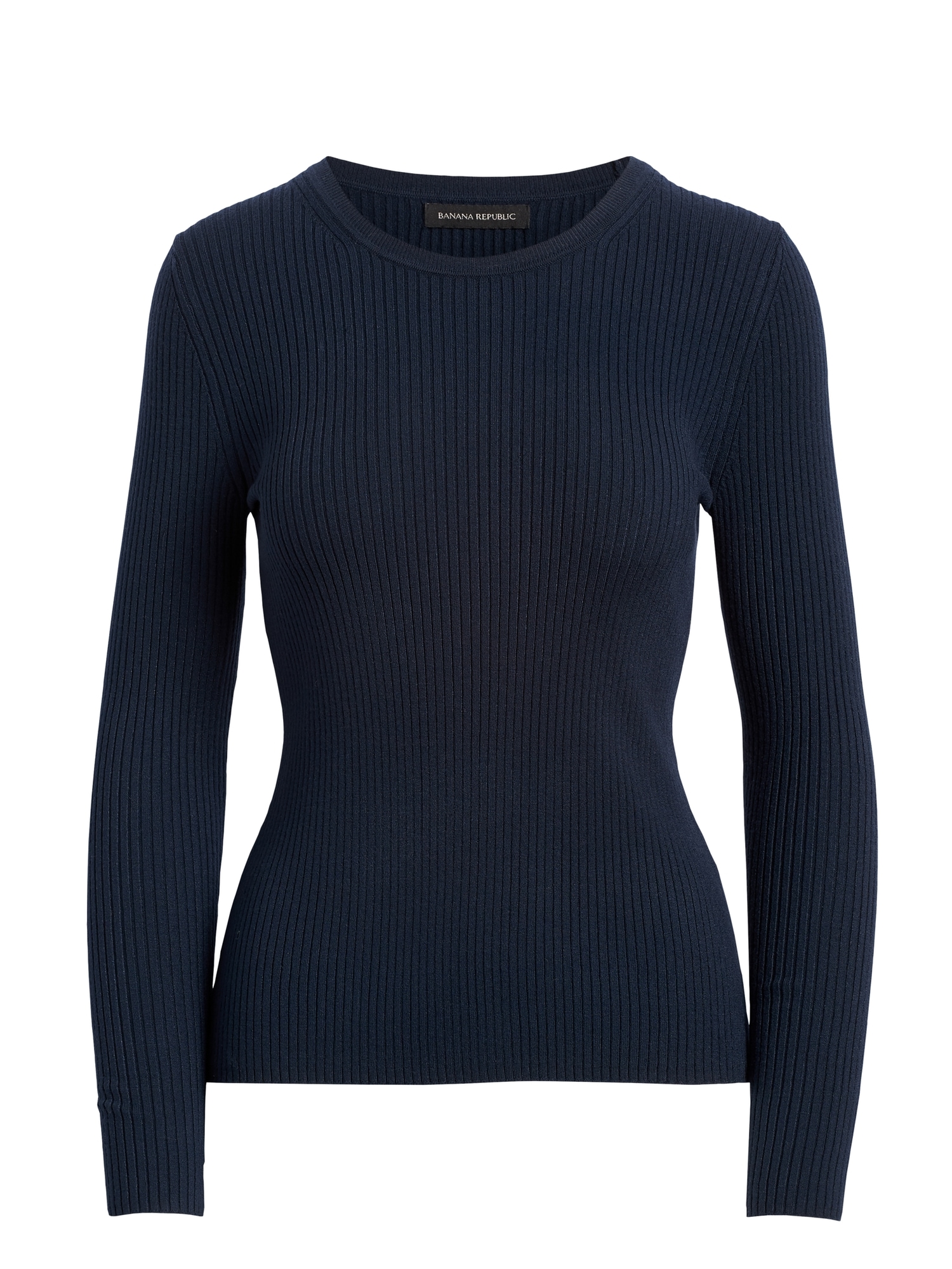 Fitted Ribbed Sweater Top | Banana Republic