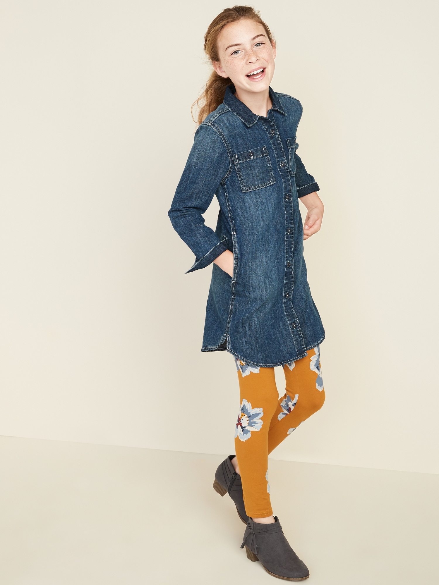 old navy girls denim dress