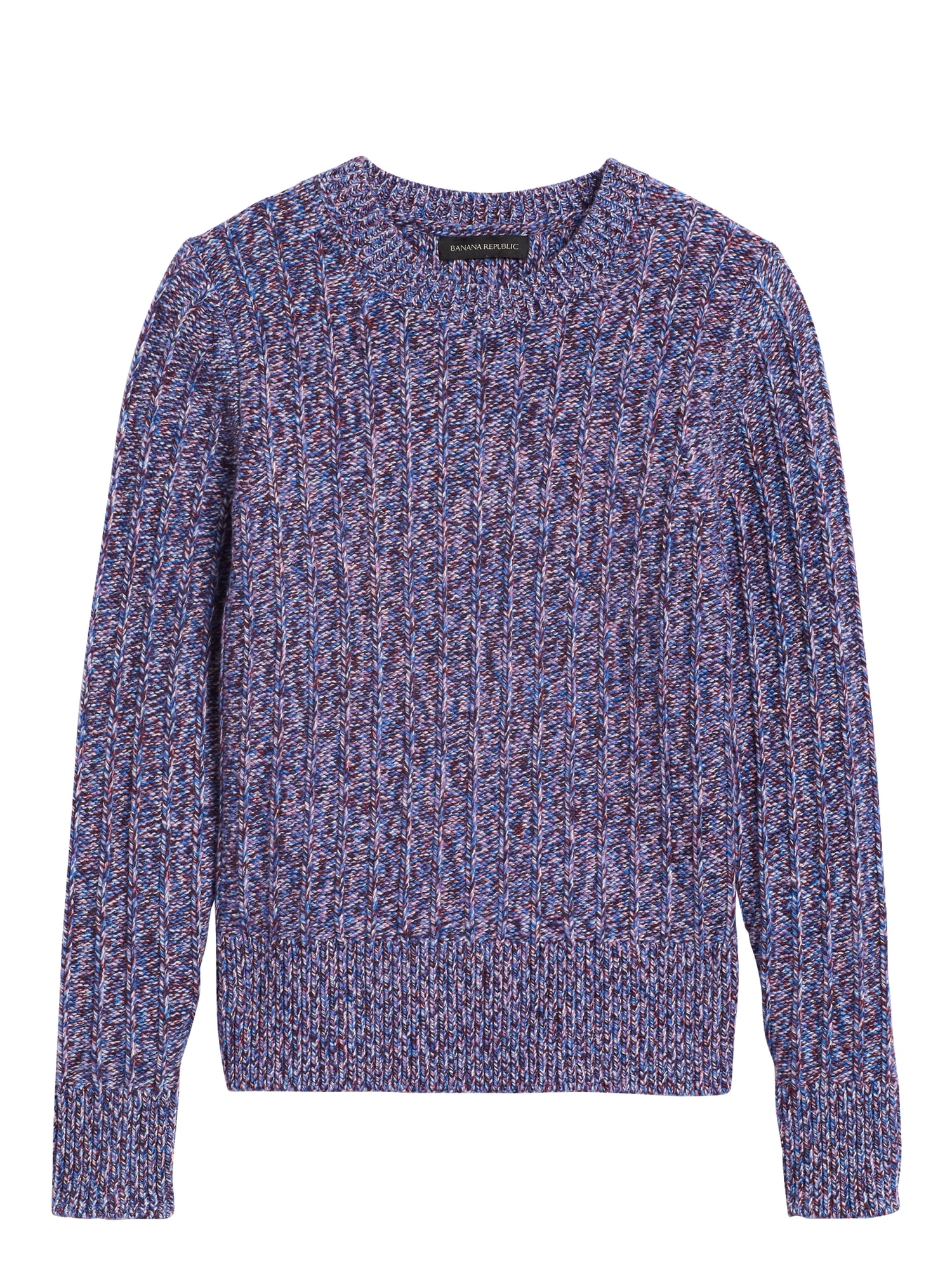 Marled Wool-Blend Sweater