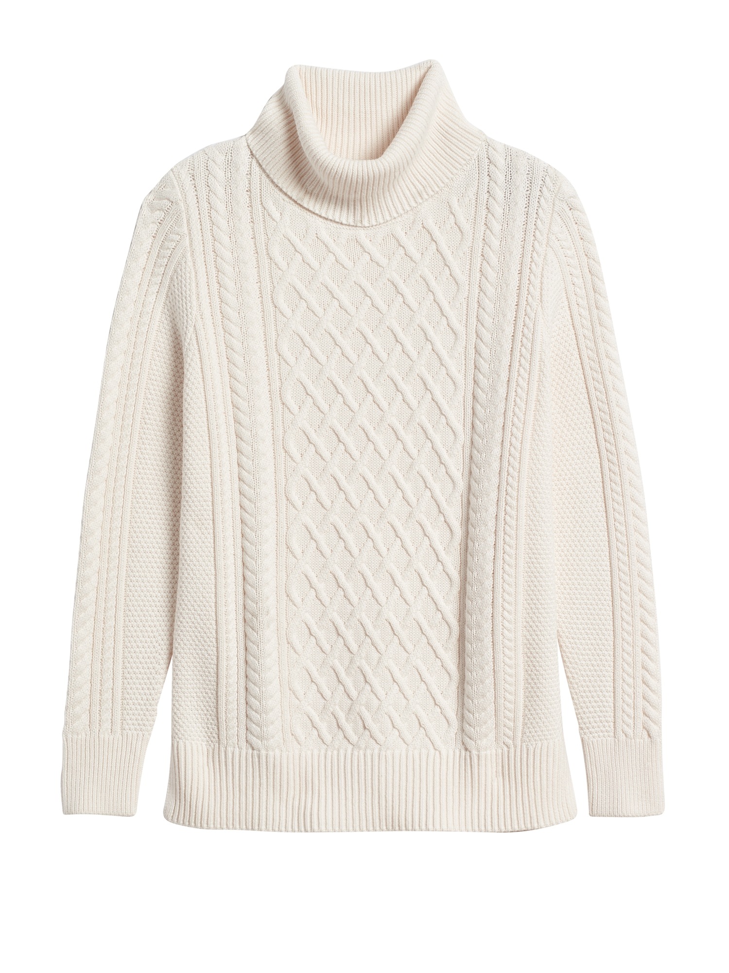 Petite Cable-Knit Sweater Tunic
