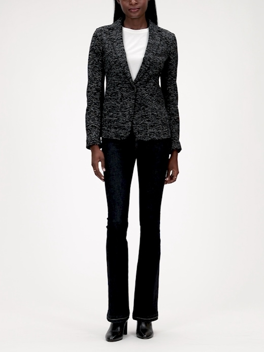 Banana Republic Wylder Tweed Blazer black - 578982002