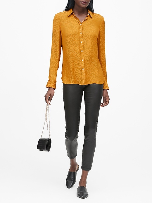 Dillon Classic-Fit Leopard Shirt | Banana Republic