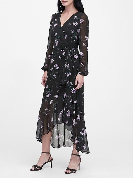 asymmetric black maxi dress Yvette Slip Maxi Dress With Asymmetrical Hem - Black