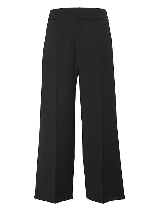 High-Rise Wide-Leg Cropped Pant | Banana Republic