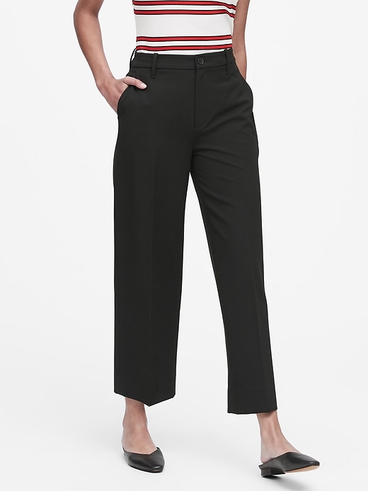 Banana Republic Slim Wide-Leg Cropped Pant. 1