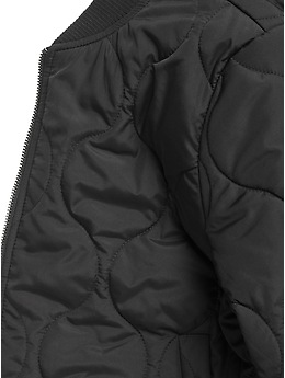 Petite Water-Resistant Quilted Bomber Jacket