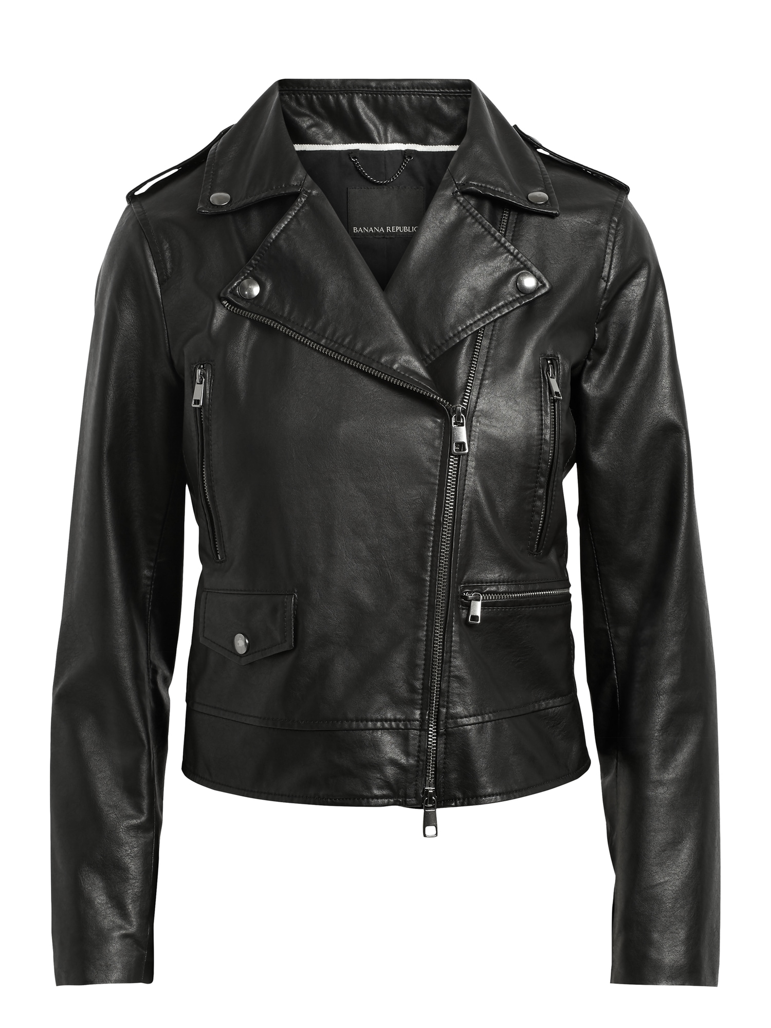 美品90S BANANA REPUBLIC LEATHER JACKET 黒XS cn56363628.png