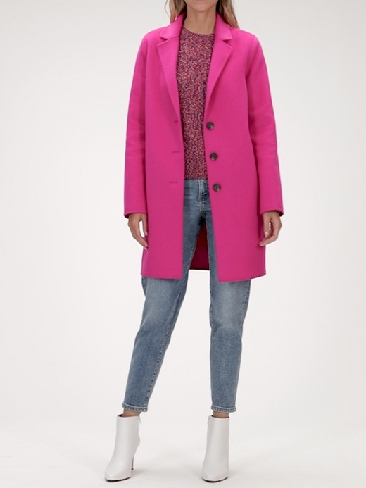 banana republic double face wrap coat