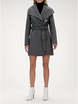 banana republic double faced wrap coat