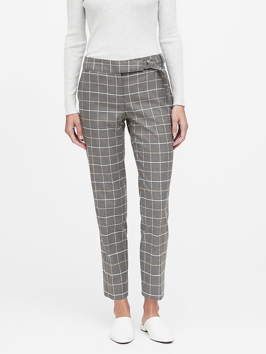 Banana Republic Avery Straight-Fit Plaid Flannel Pant. 1