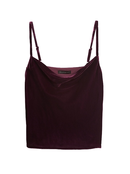 Velvet Cowl-Neck Cami  Banana Republic Factory